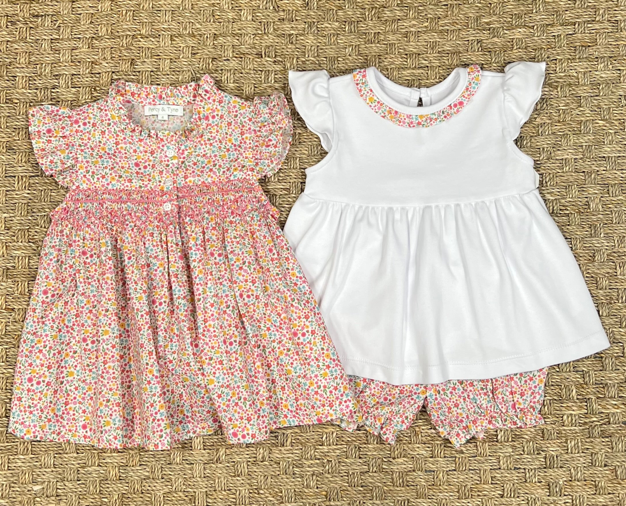 Percy & Tyne Ruffle Knit Allie Bloomer Set, Tutti Frutti