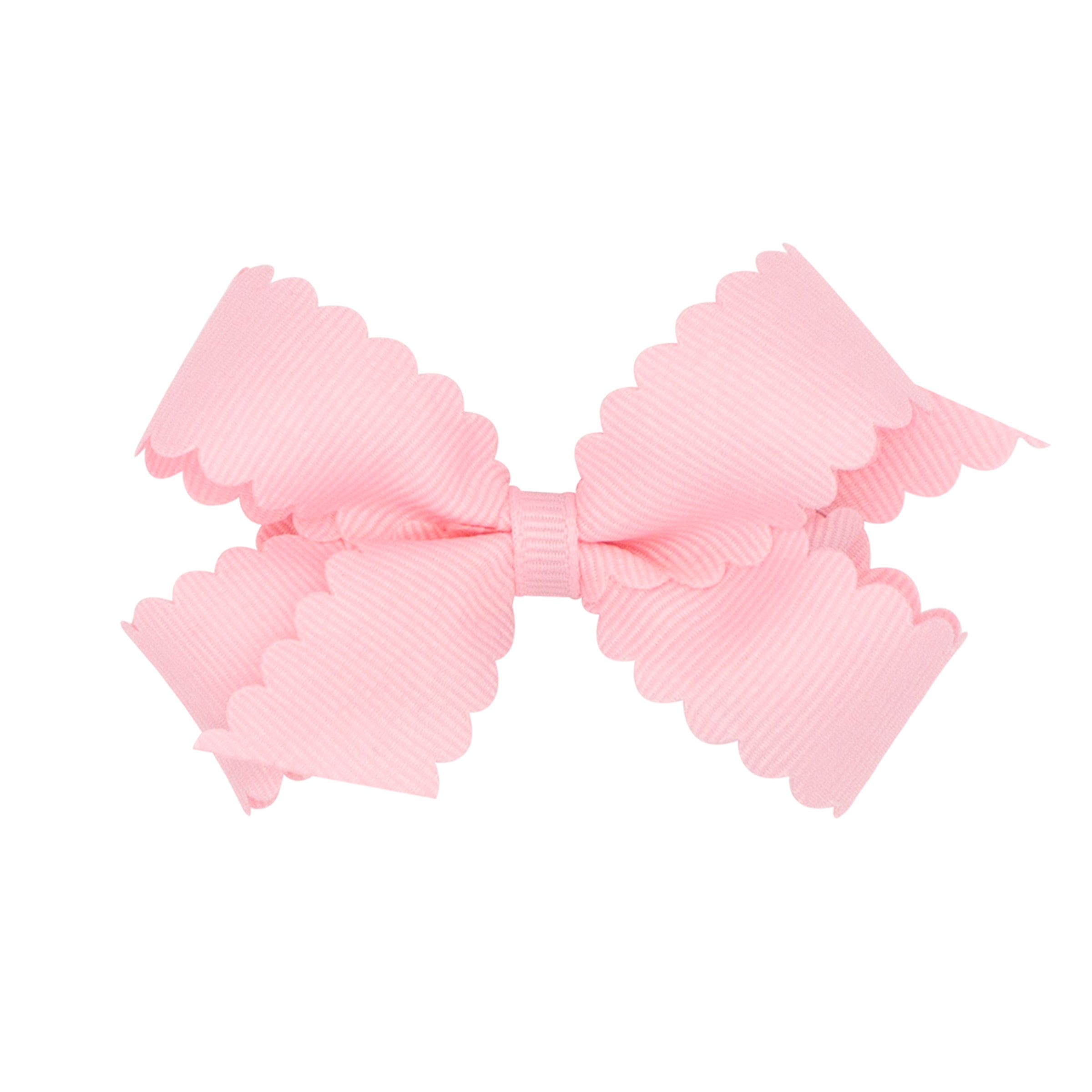 Wee Ones Mini Grosgrain Hair Bow with Scalloped Edge