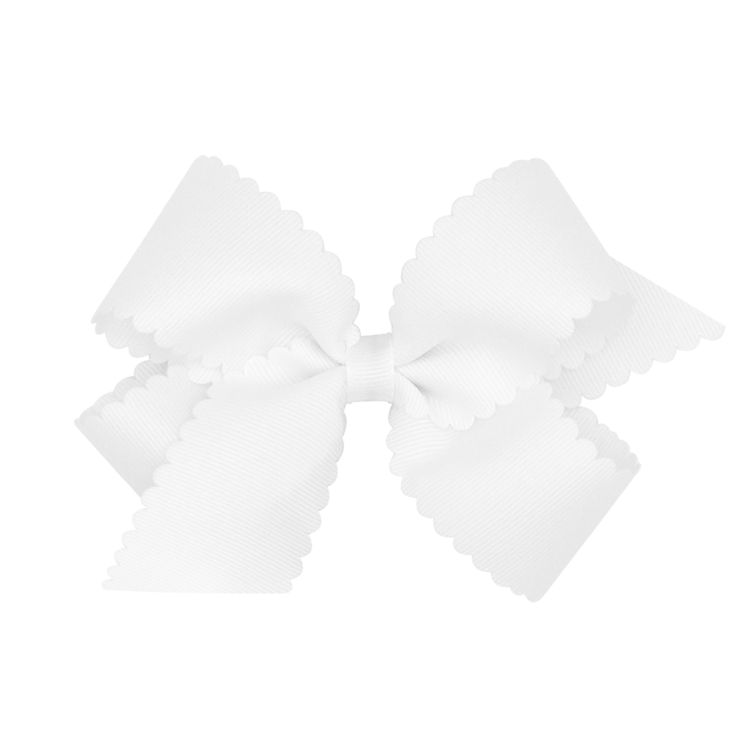 Wee Ones Medium Grosgrain Hair Bow with Scalloped Edge