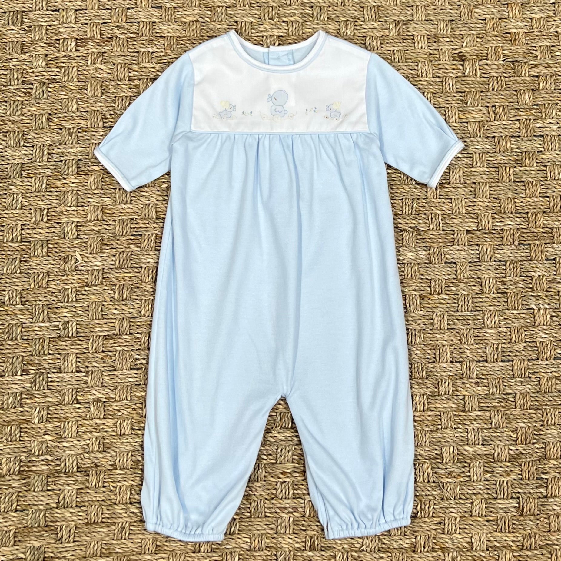 Auraluz Blue Knit Converter with Blue Duck Wheel Embroidery