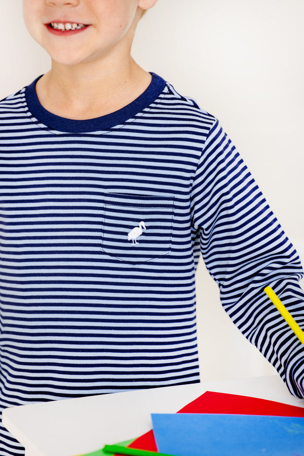Beaufort Bonnet Carter Crewneck, Barrington Blue/Nantucket Navy Stripe