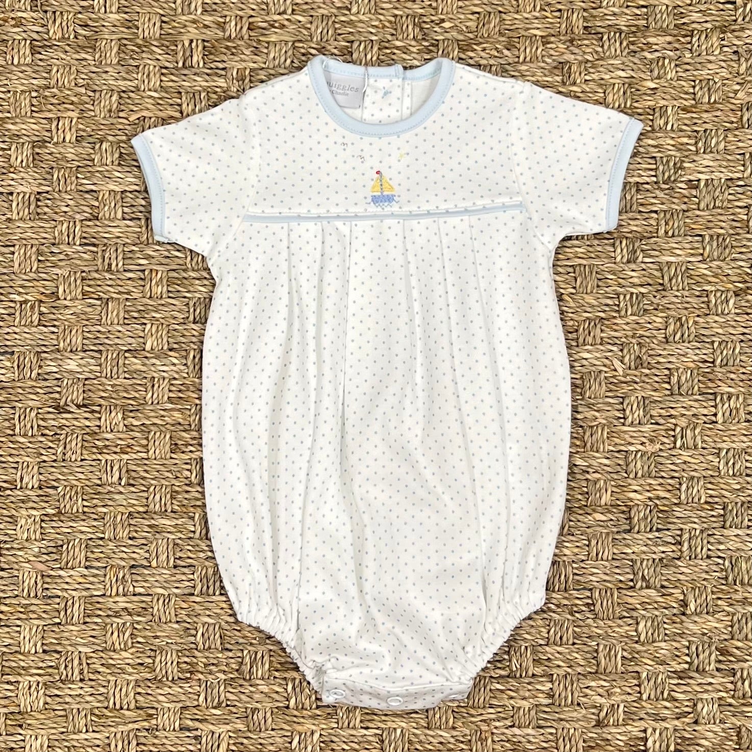 Squiggles Sailboat & Seagull Pleated Bubble