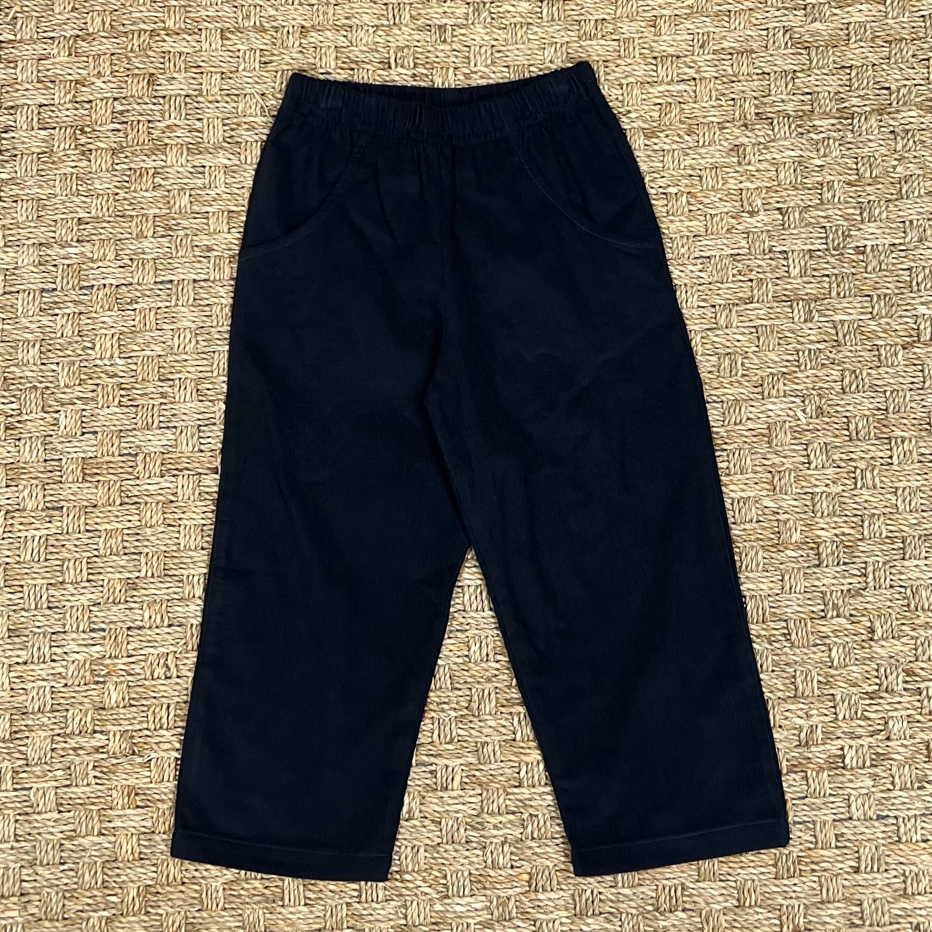 Luigi Corduroy Pants with Pockets, Navy