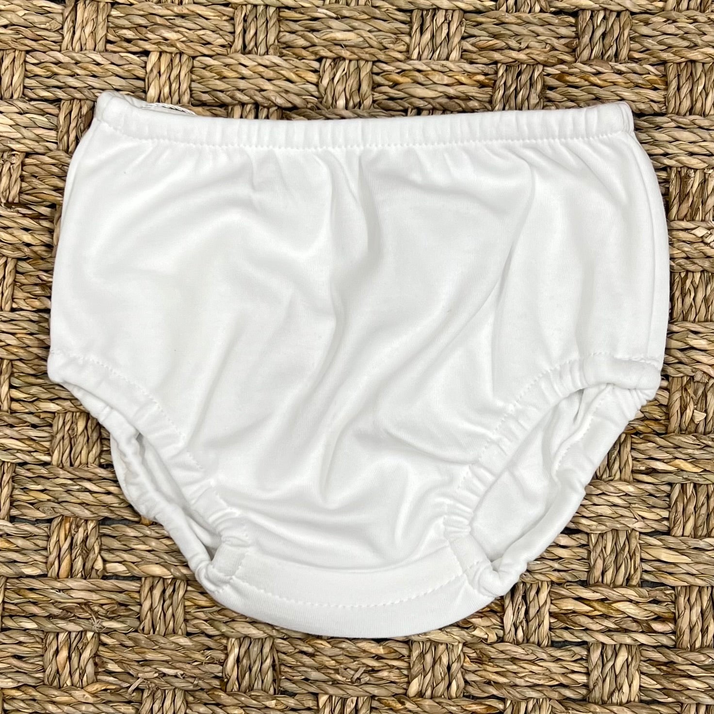 Squiggles White Diaper Cover