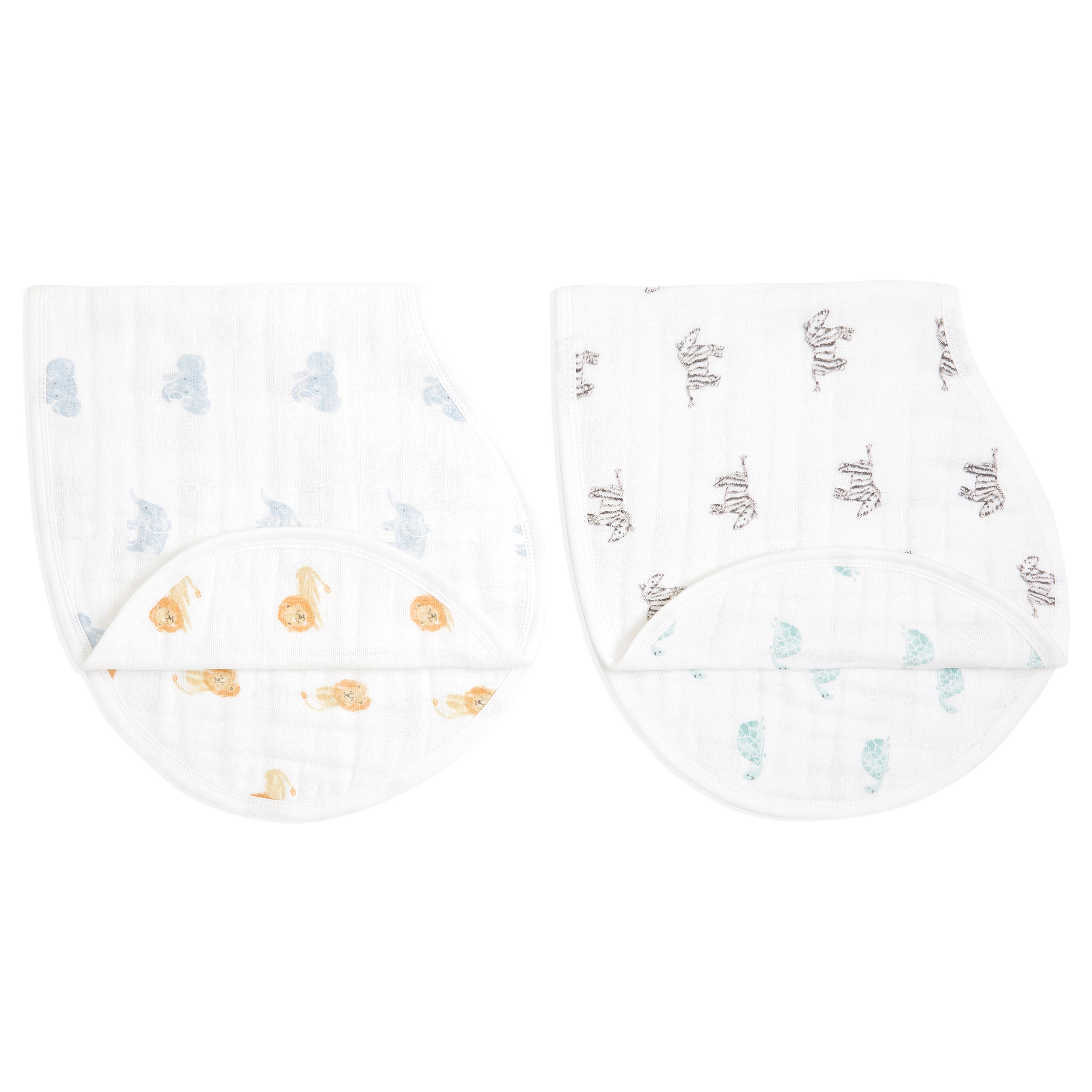 Aden & Anais Animal Kingdom Organic Muslin Burpy Bibs