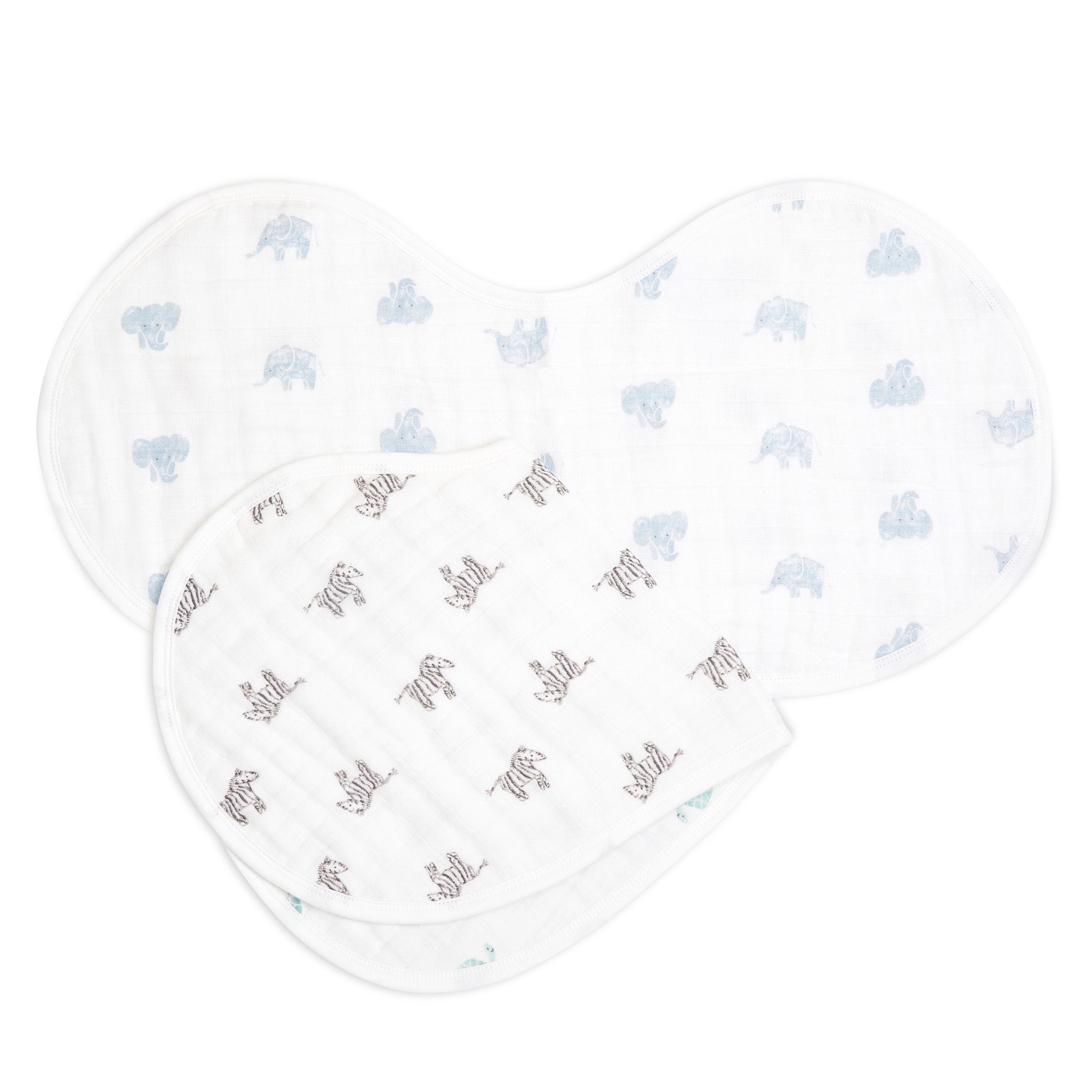 Aden & Anais Animal Kingdom Organic Muslin Burpy Bibs