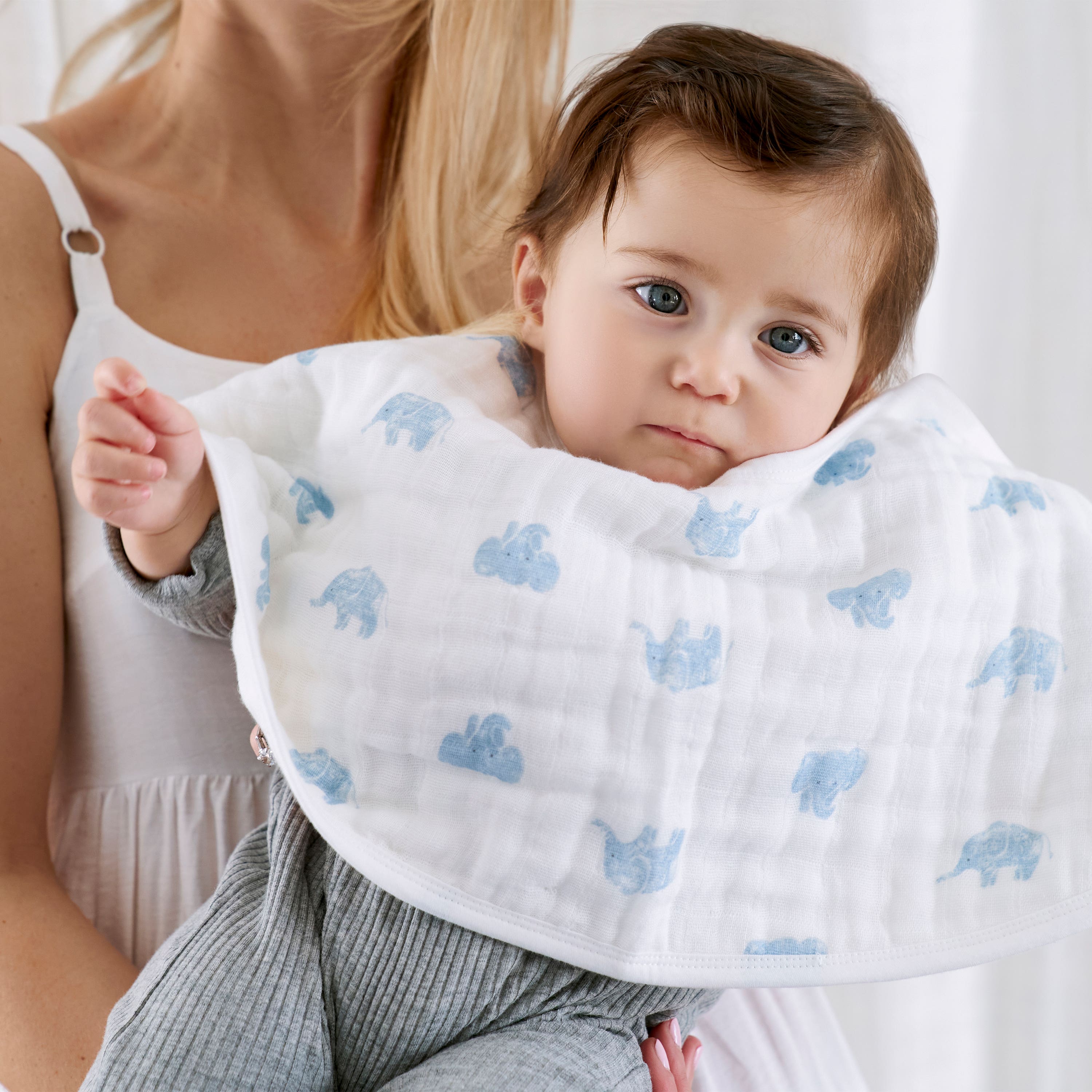 Aden & Anais Animal Kingdom Organic Muslin Burpy Bibs