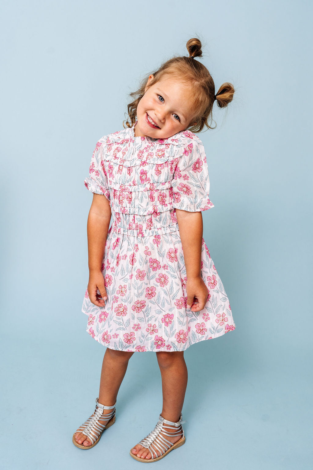 Alto Modas Woodblock Floral Chloe Dress