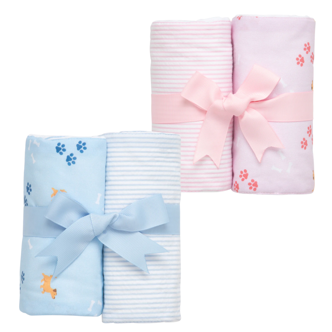 3 Martha's Puppy Burp Cloth Set