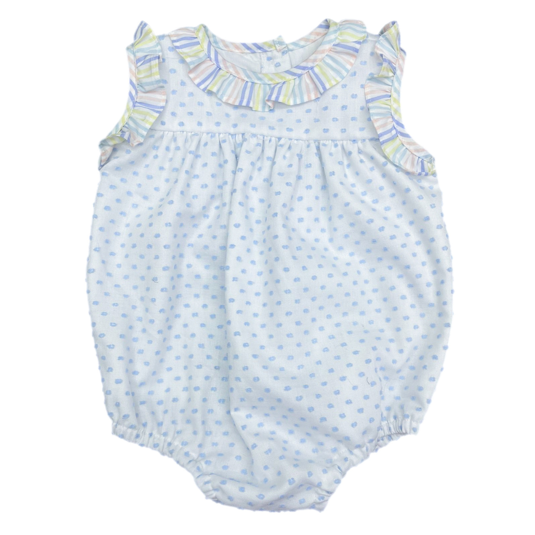 James & Lottie Rosie Bubble, Swiss Dot Blue