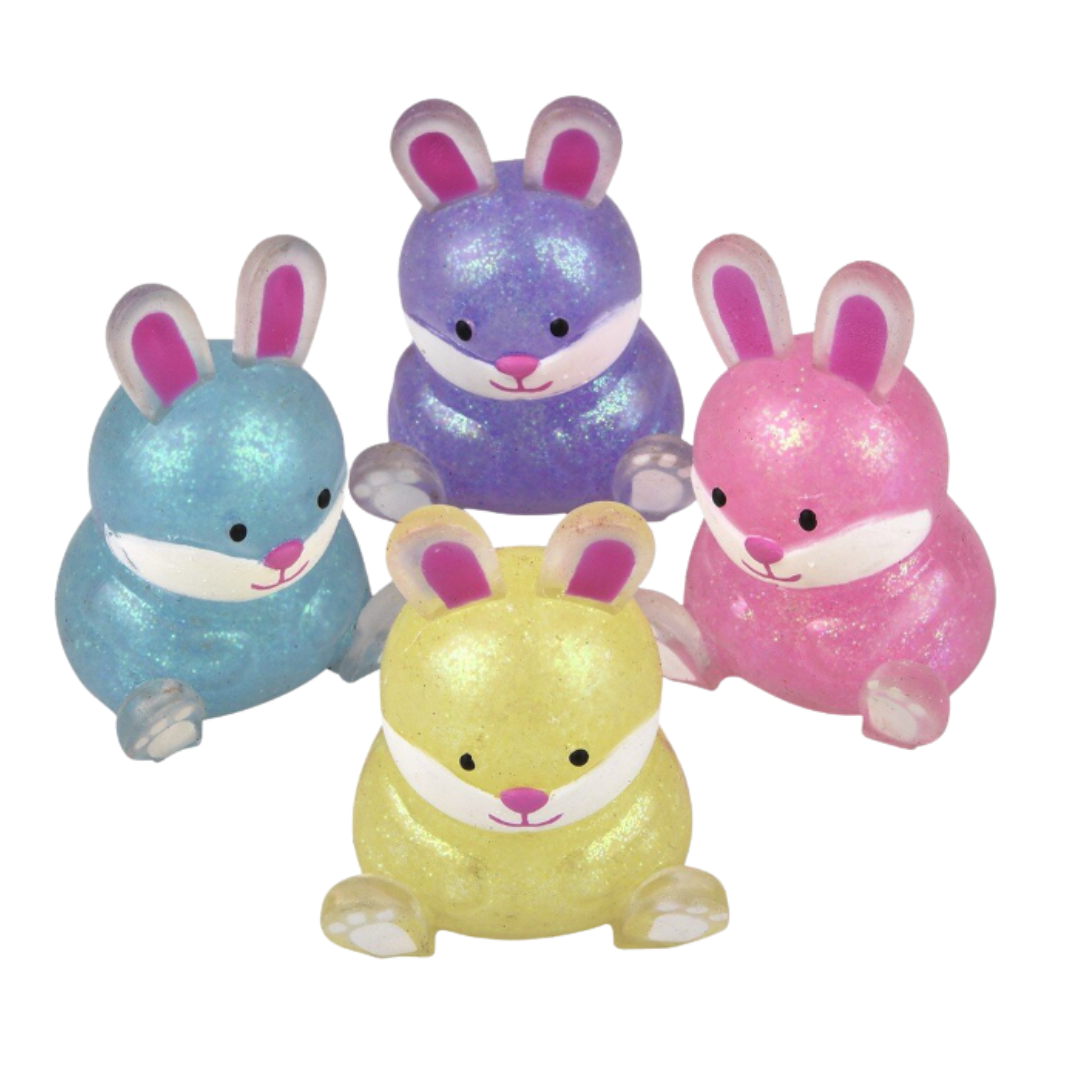 Toy Network Squish Sticky Glitter Easter Bunny