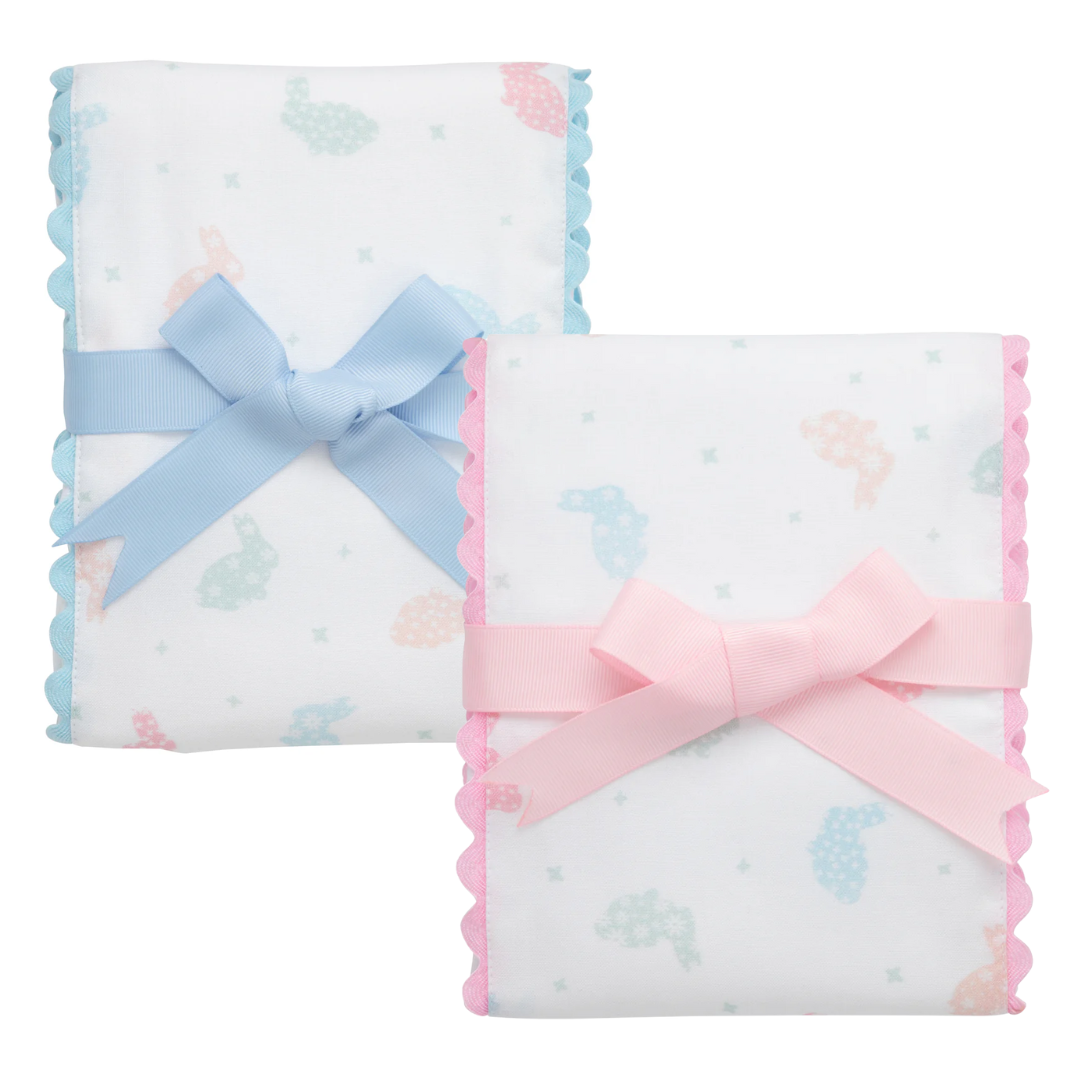 3 Martha's Bunny Fancy Fabric Burp Cloth