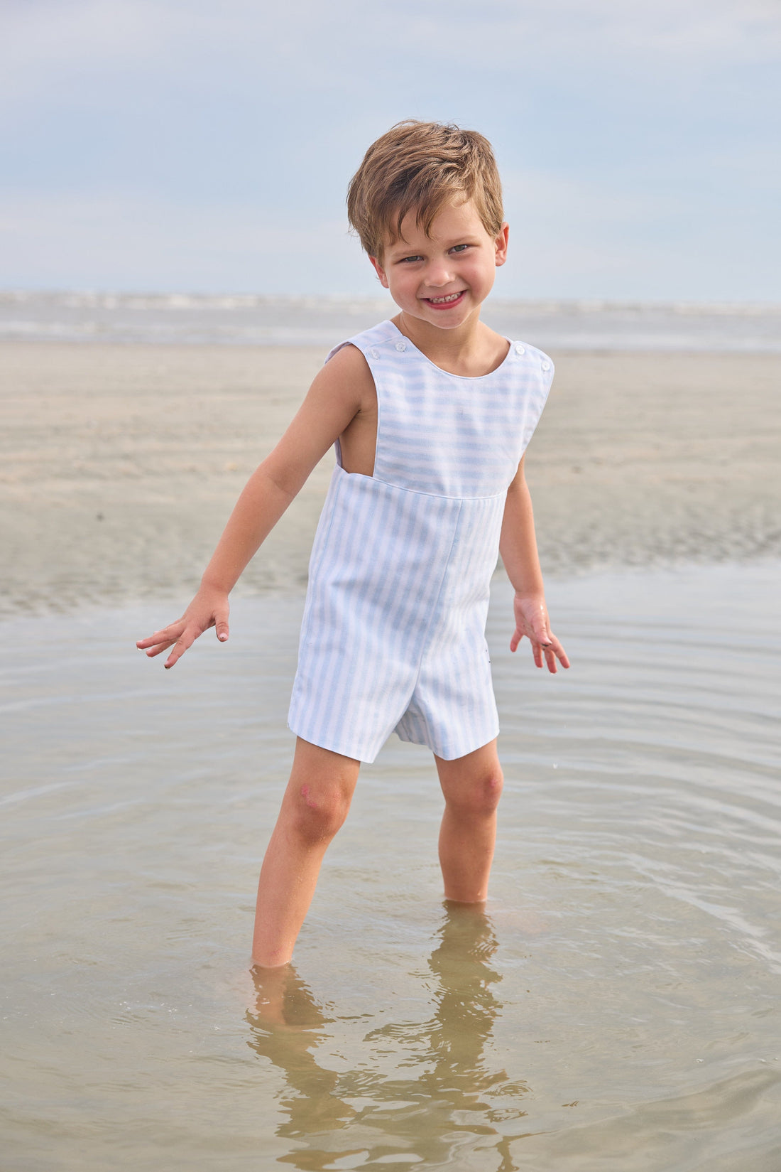 Little English Apron John John, Savannah Stripe