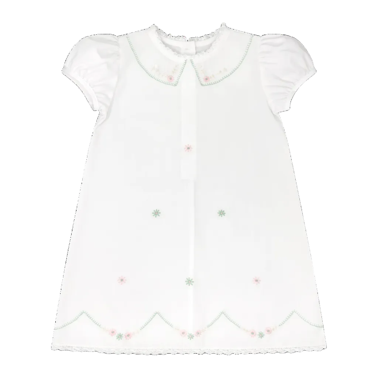 Lullaby Set Ashtyn Dress, Blessings White Pink & Green