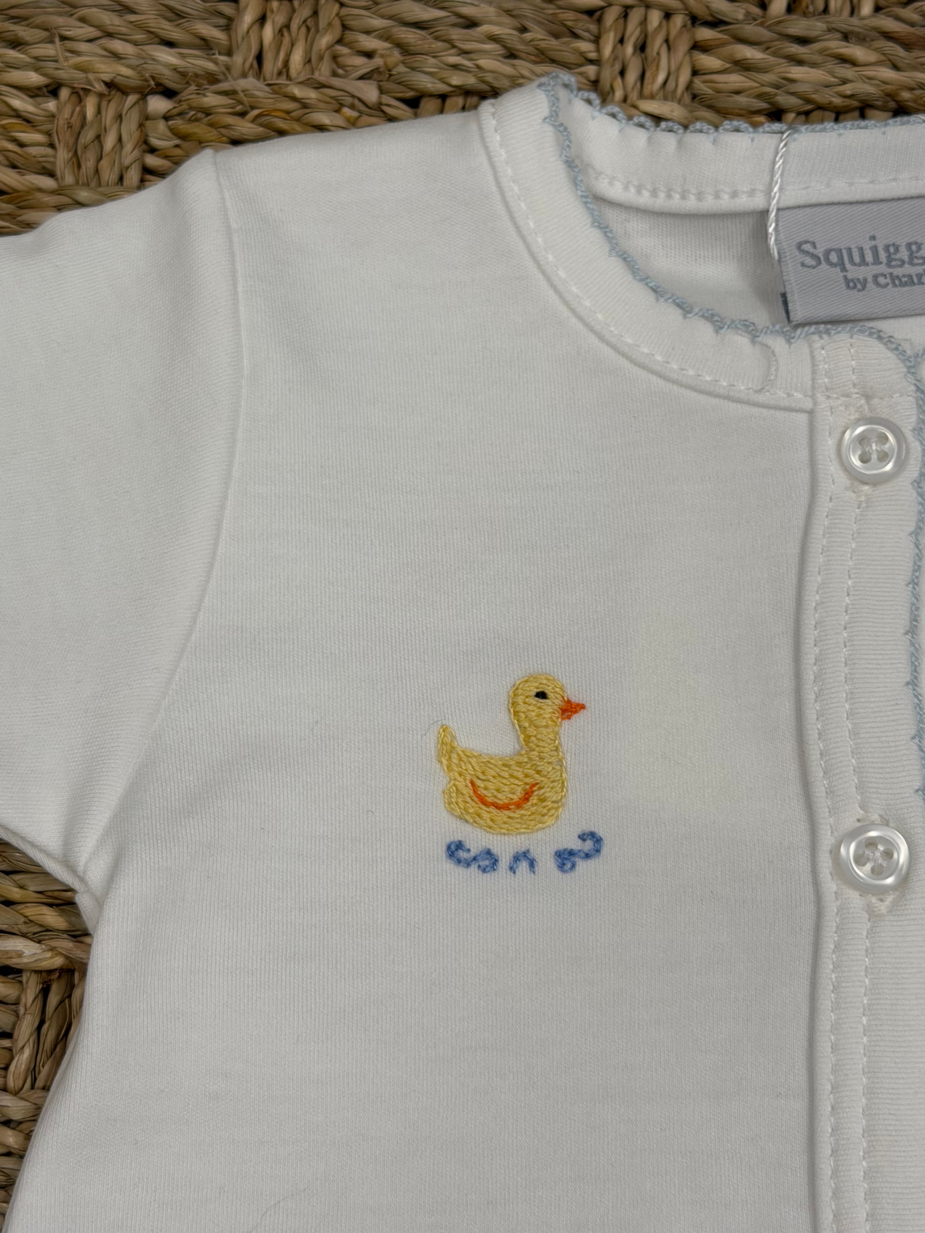 Squiggles White Mini Ducks Day Gown