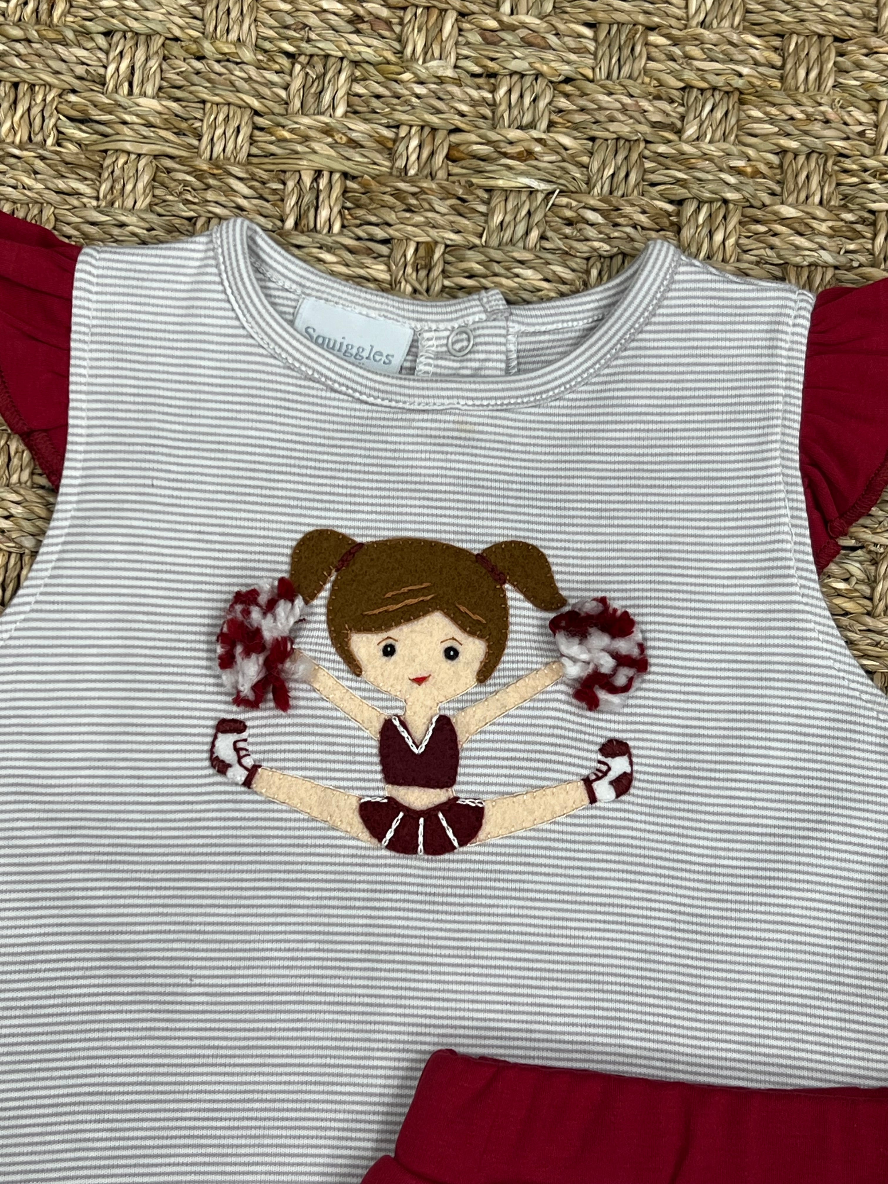 Squiggles Cheerleader Skort Set, Mississippi State