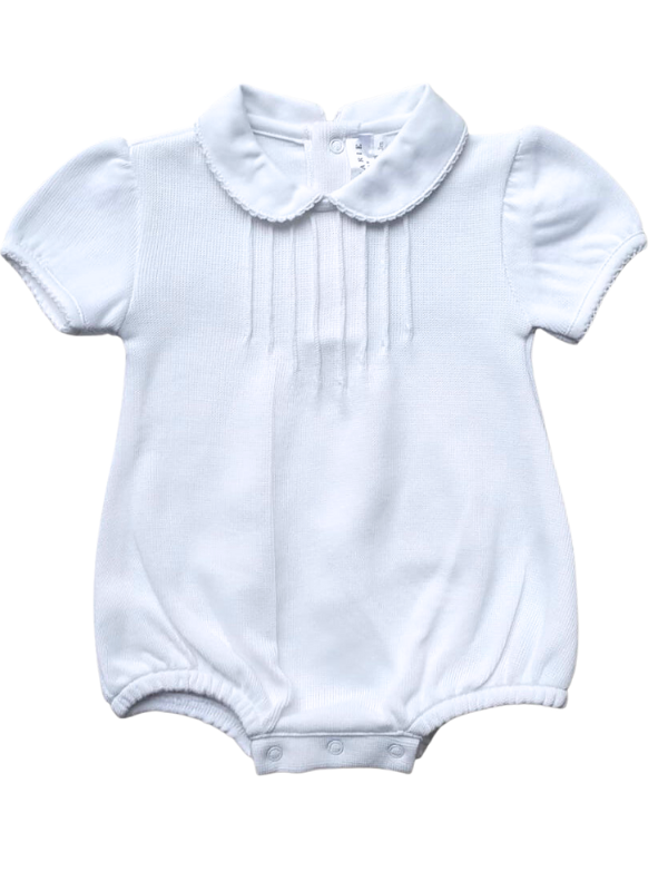 Milly Marie Girl's Special Knit White Bubble