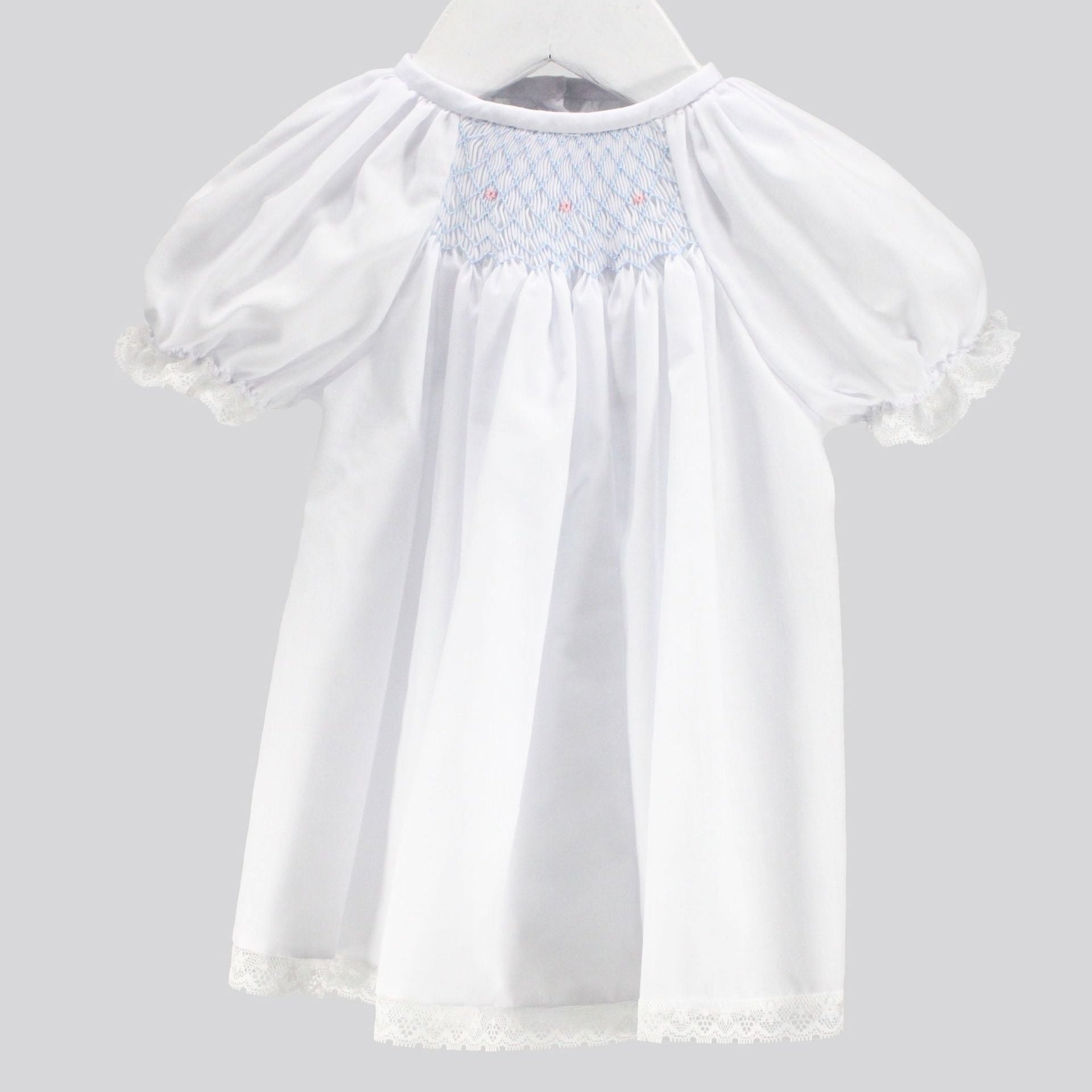 Baby Blessings White Smocked Charlotte Dress