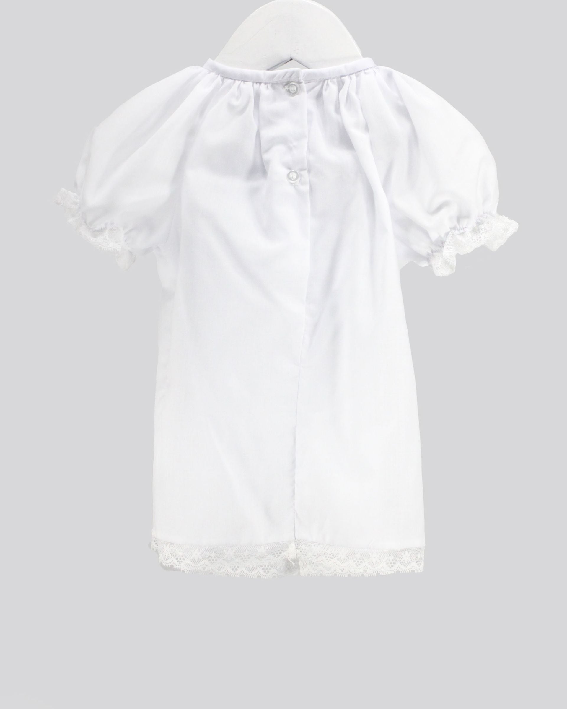 Baby Blessings White Smocked Charlotte Dress