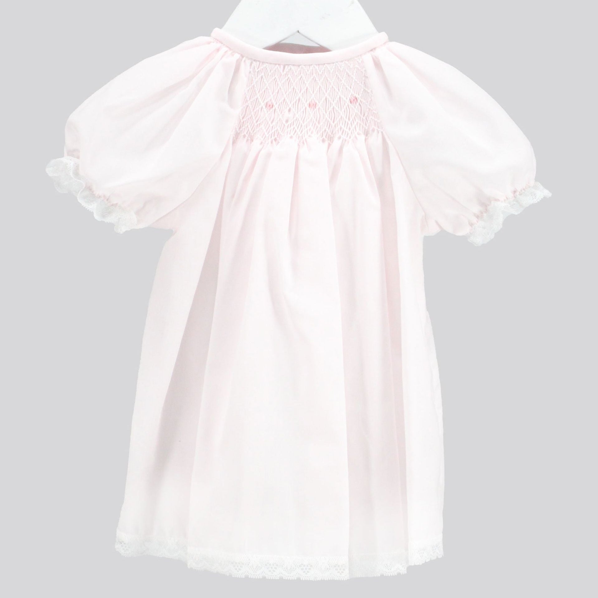 Baby Blessings Pink Smocked Charlotte Dress