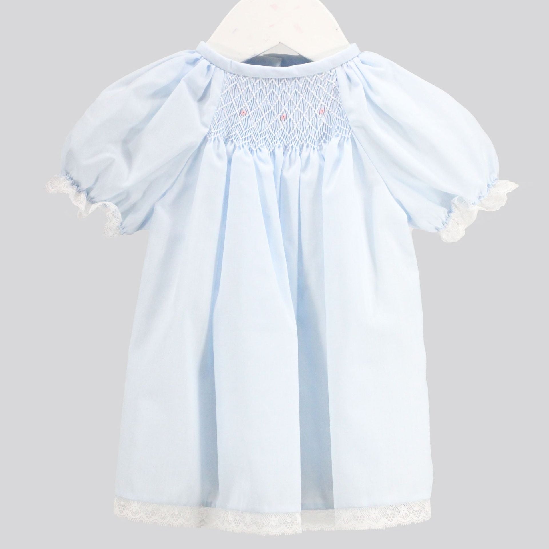 Baby Blessings Light Blue Smocked Charlotte Dress