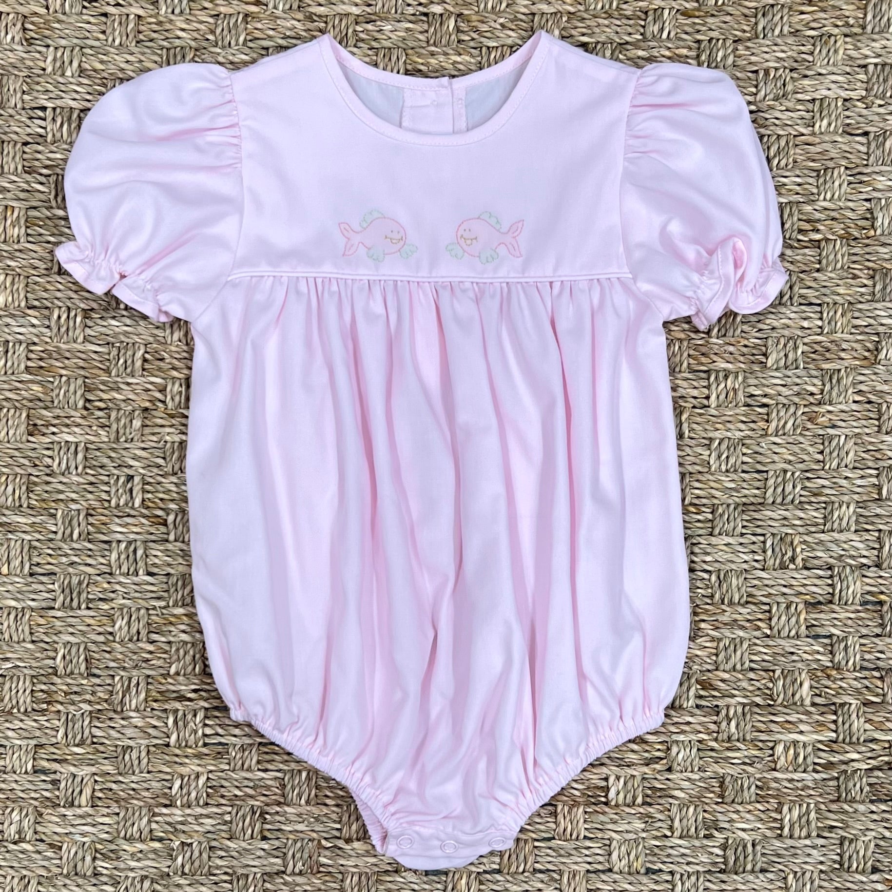 Auraluz Pink Bubble with Fish Embroidery