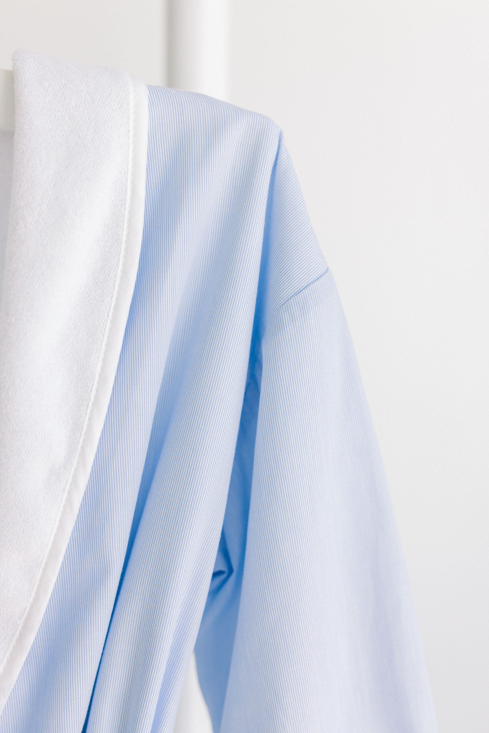 Terry Tots Bathrobe, Blue Pinstripe