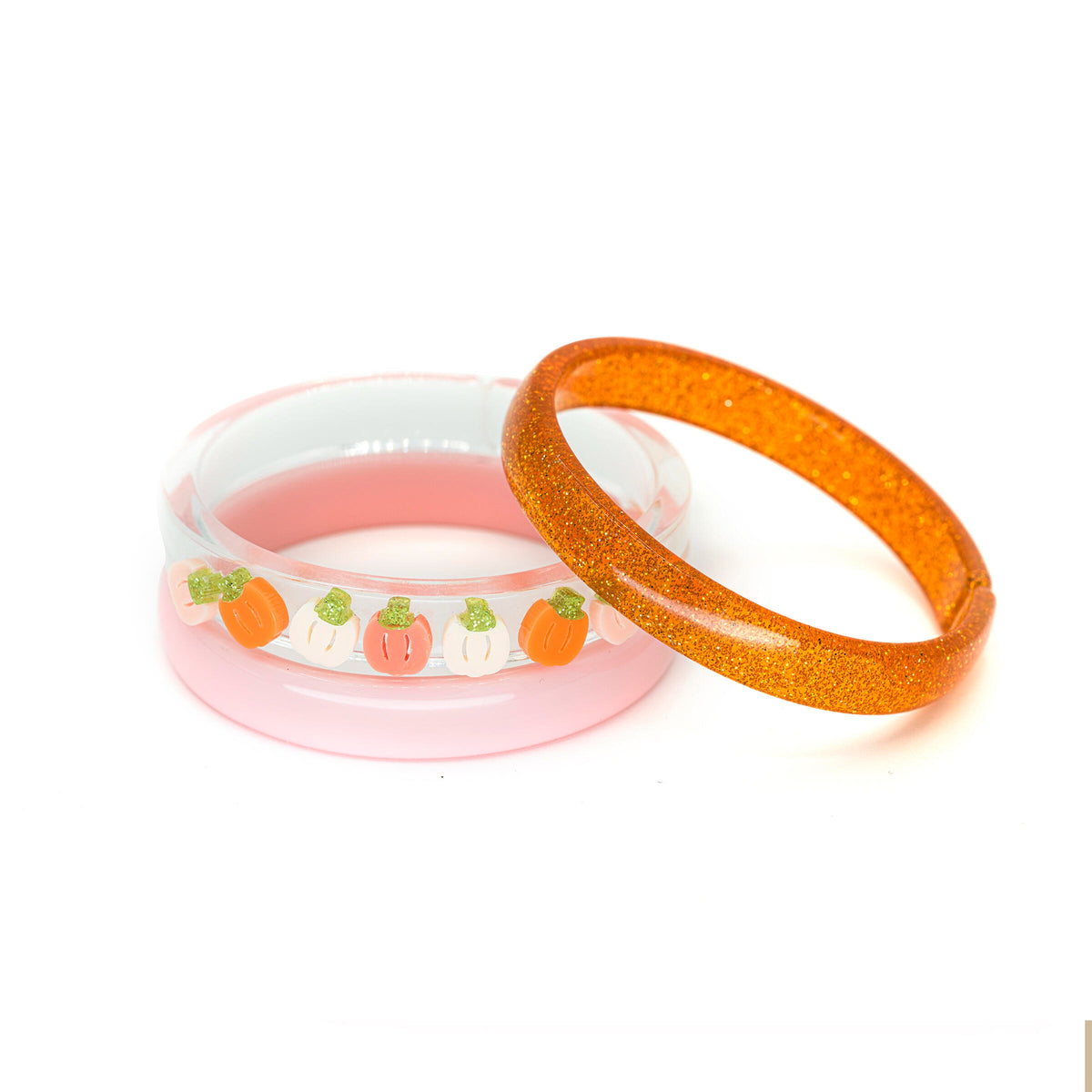 Lilies & Roses Multi Pumpkin Orange Cream Bangles