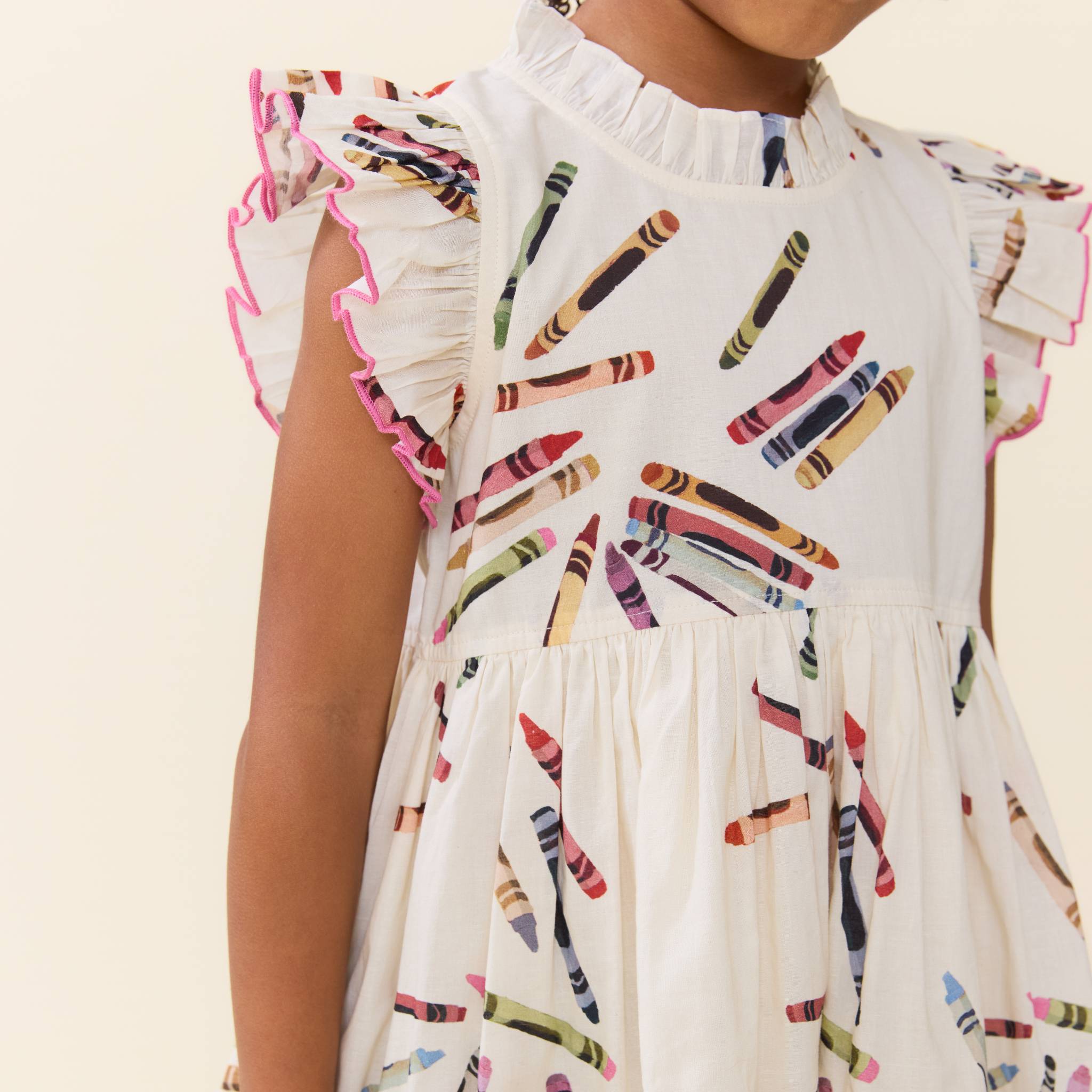 Pink Chicken Jennifer Dress, Tossed Crayons