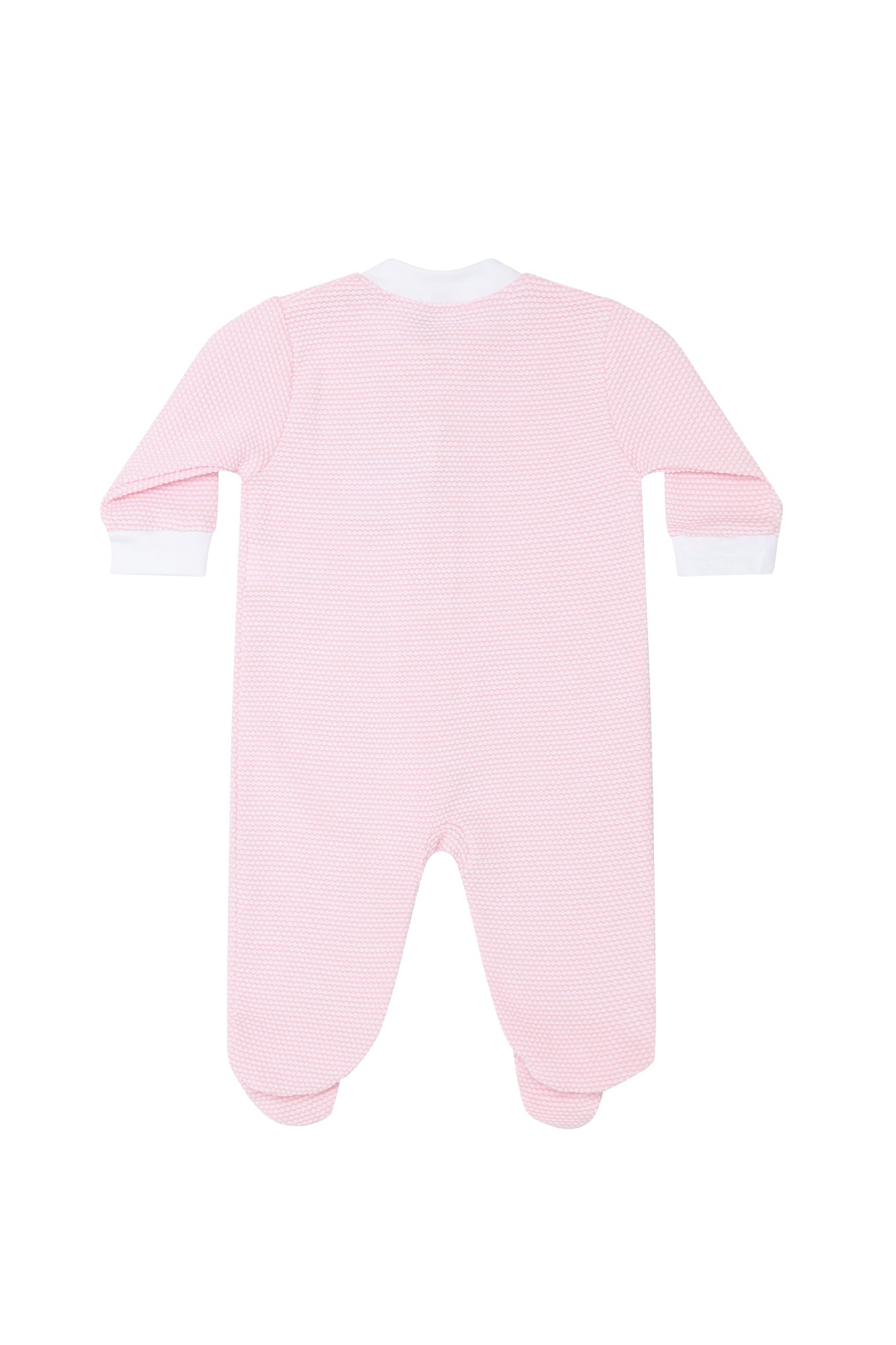 Nella Pima Pink Bubble Zipper Footie