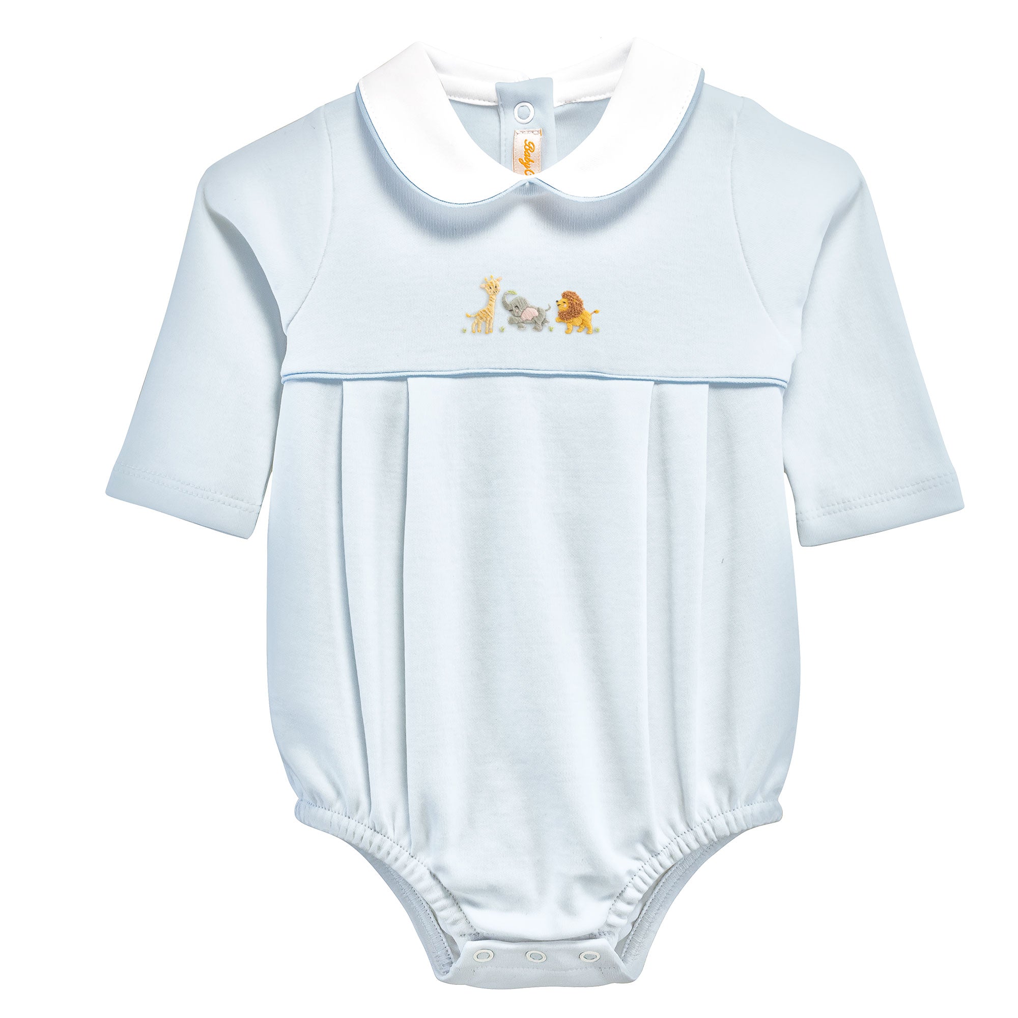 Baby Club Chic Safari Adventure Embroidered Collared Bubble