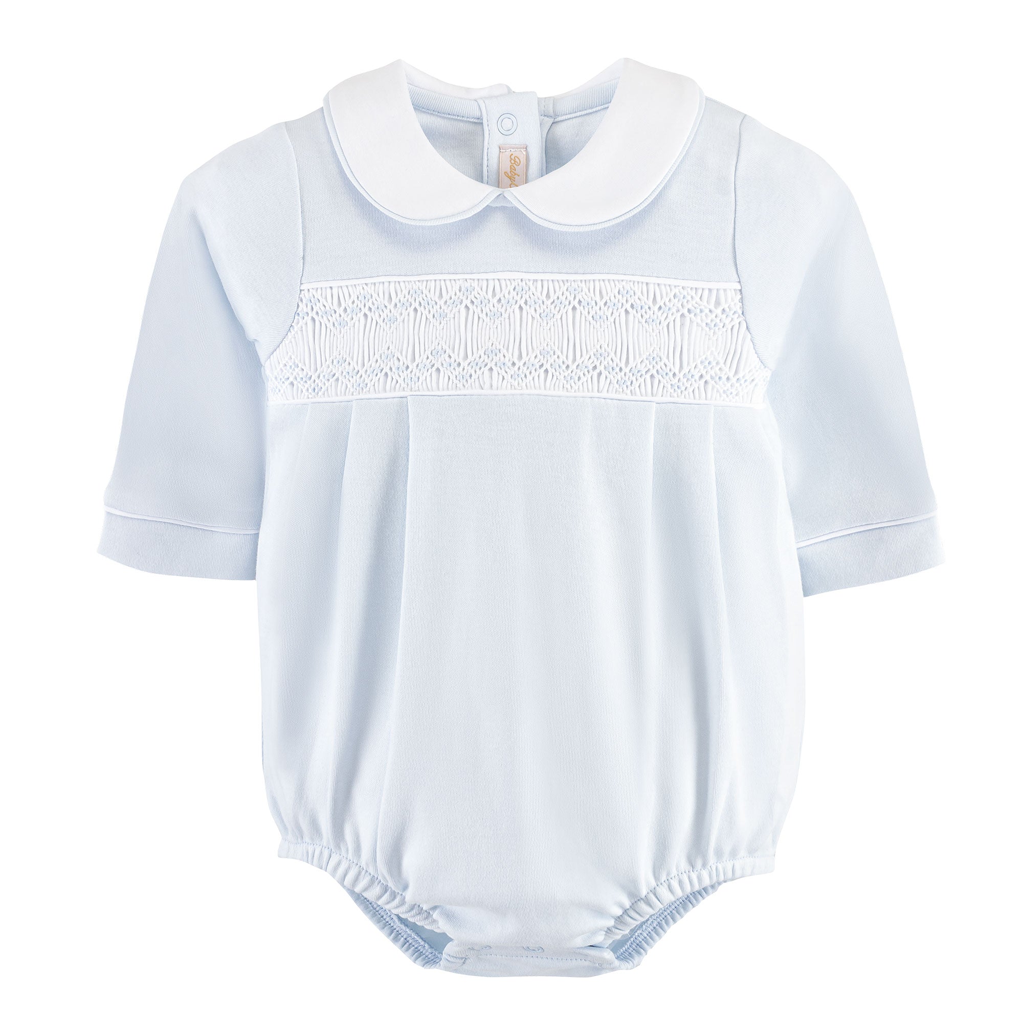 Baby Club Chic Collared Smocked Bubble