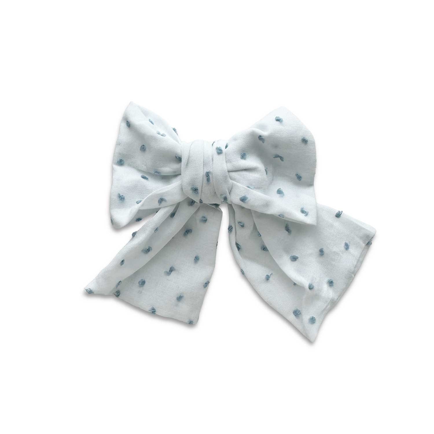 Eva's House Duo Swiss Dot Cotton Sailor Bow