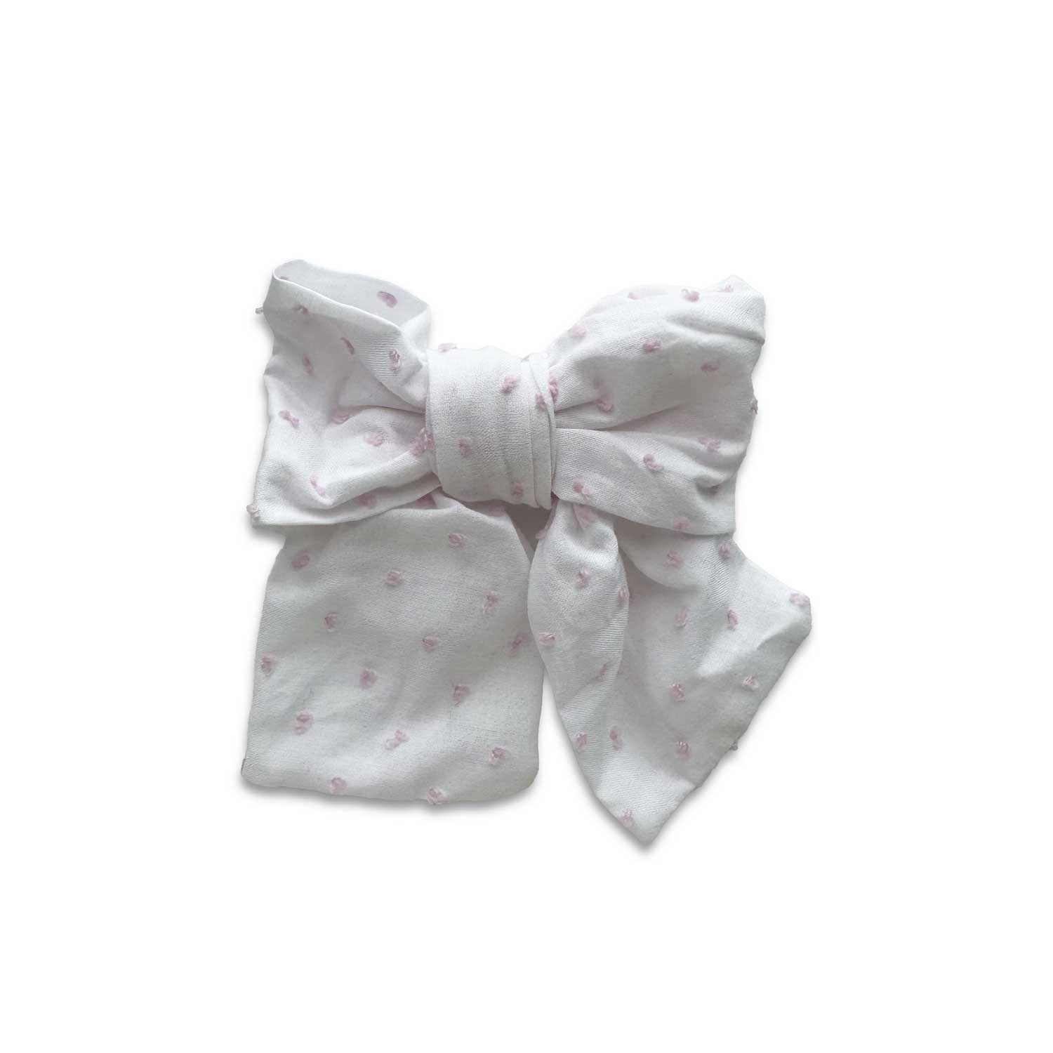 Eva's House Duo Swiss Dot Cotton Sailor Bow