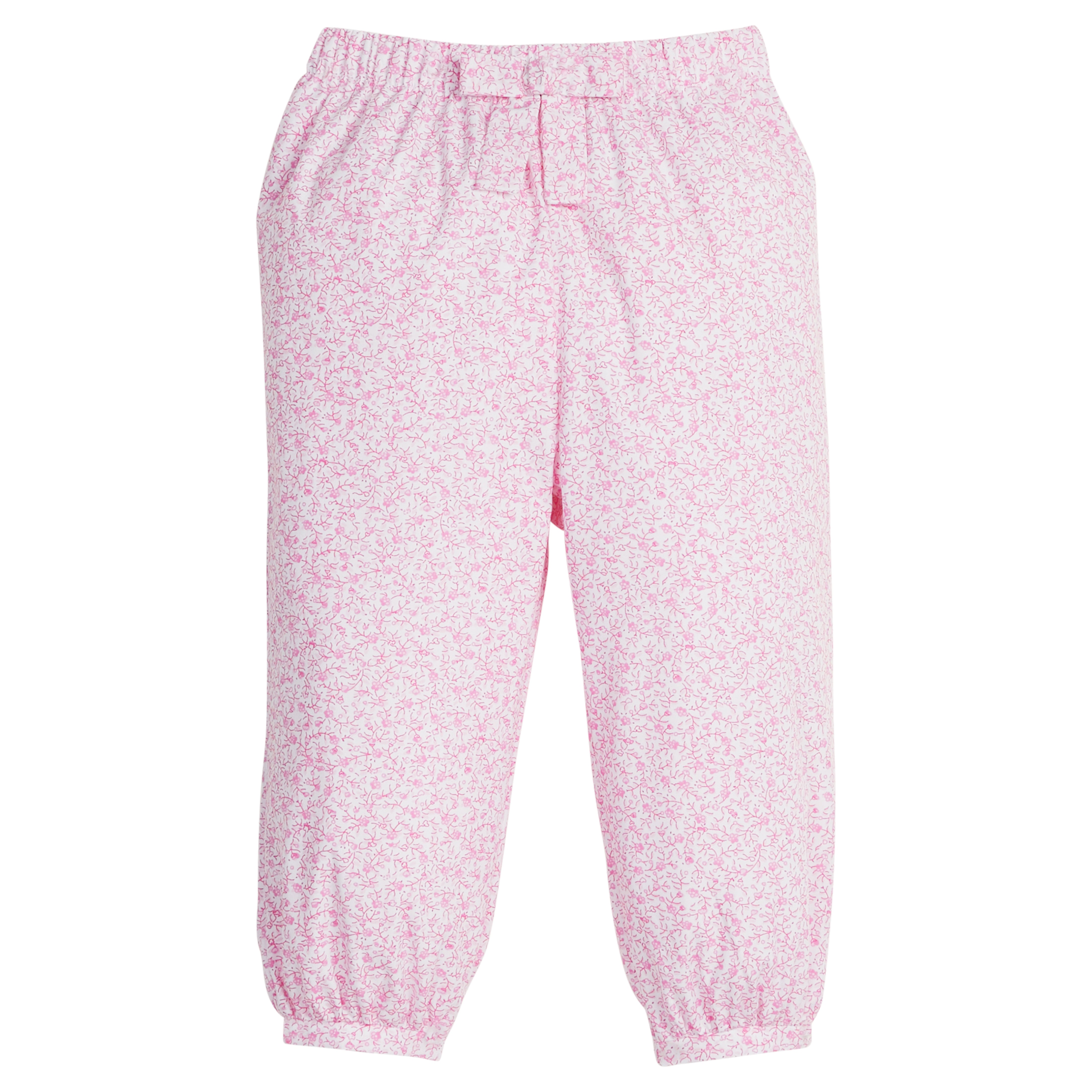 Little English Banded Bow Pant, Pink Vinings | shopnurseryrhymes