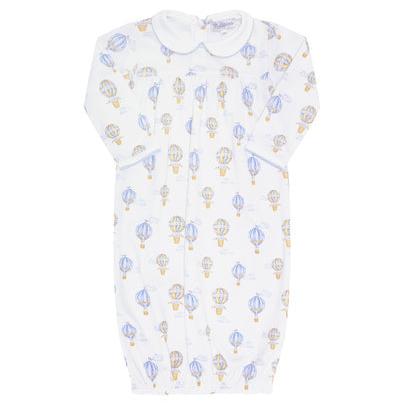 Nella Pima Blue Balloons Print Gown