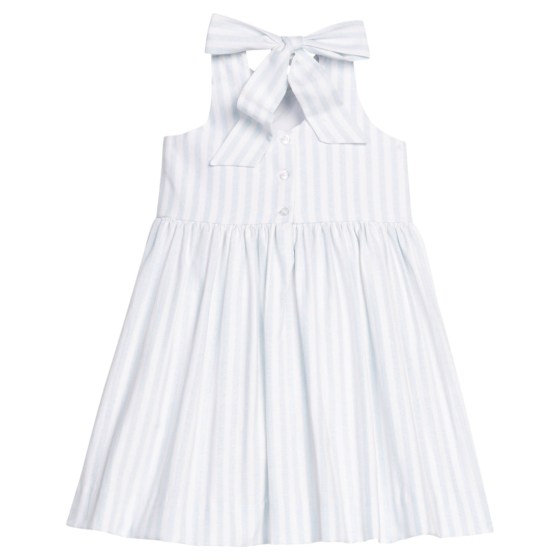 Little English Bow Back Annie Dress, Savannah Stripe