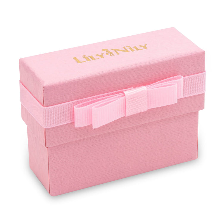 Lily Nily Heart Lock Bangle, Pink