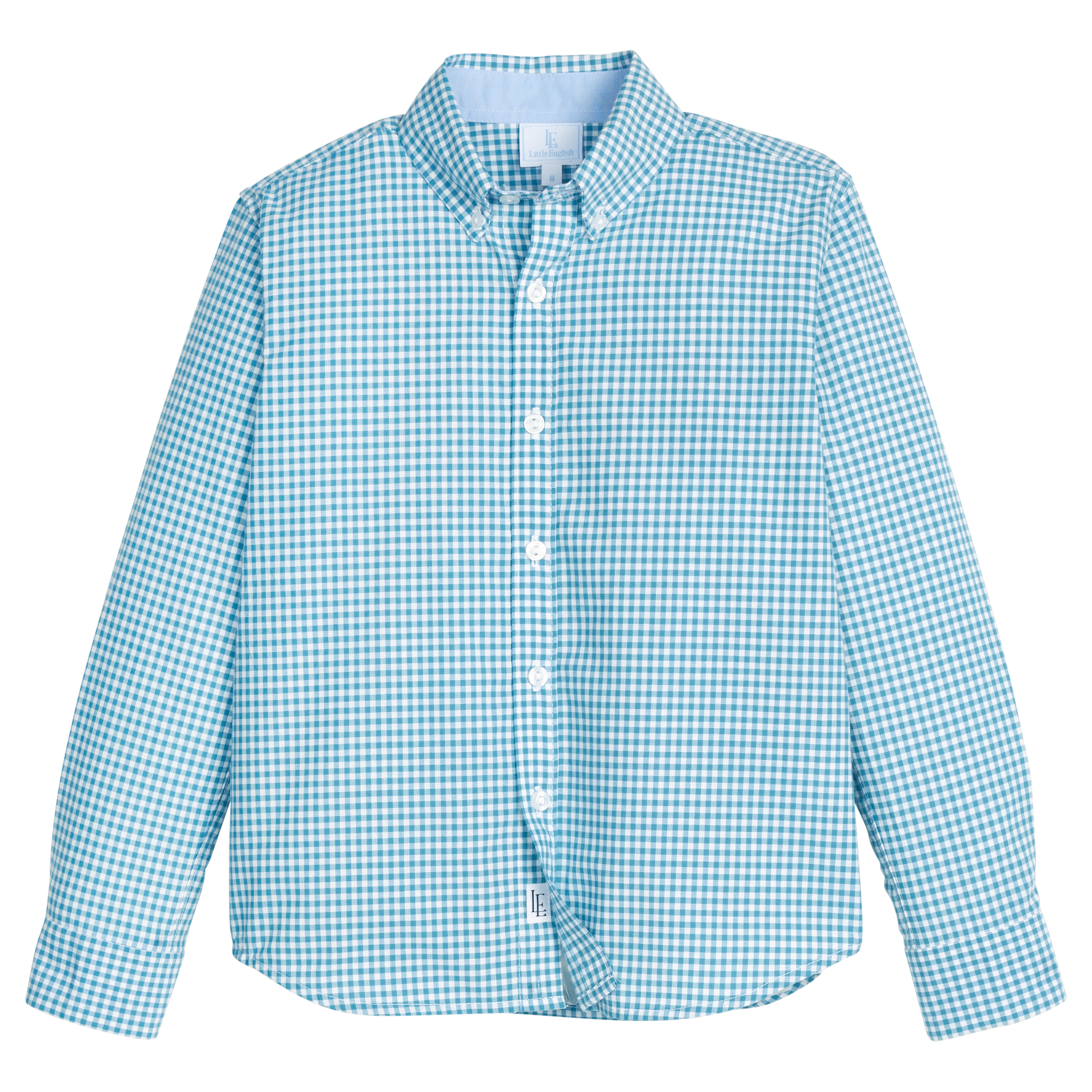 Little English Button Down Shirt, Alpine Gingham