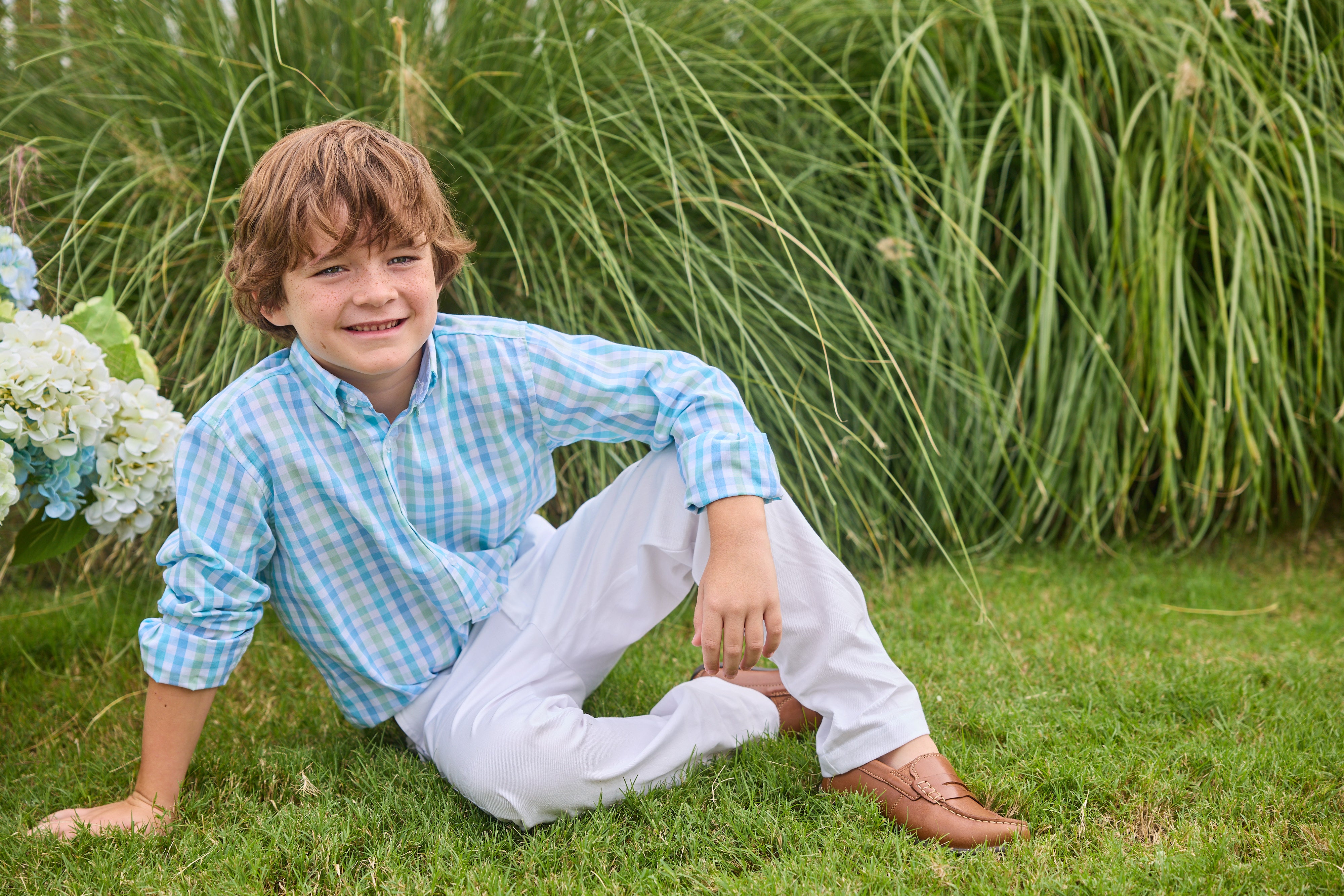 Little English Button Down Shirt, Briarcliff Plaid