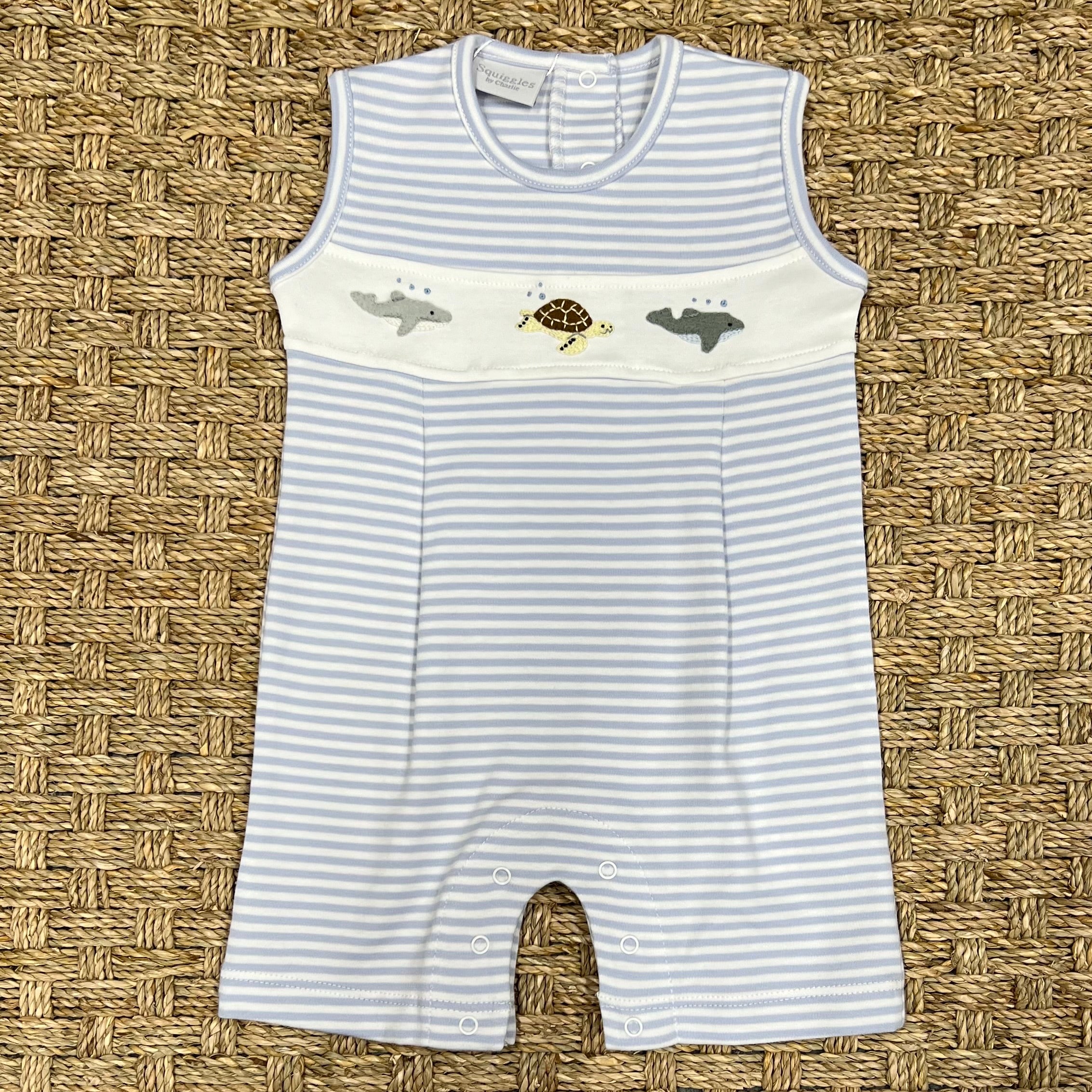 Squiggles Morning Swim Pleated Sunsuit