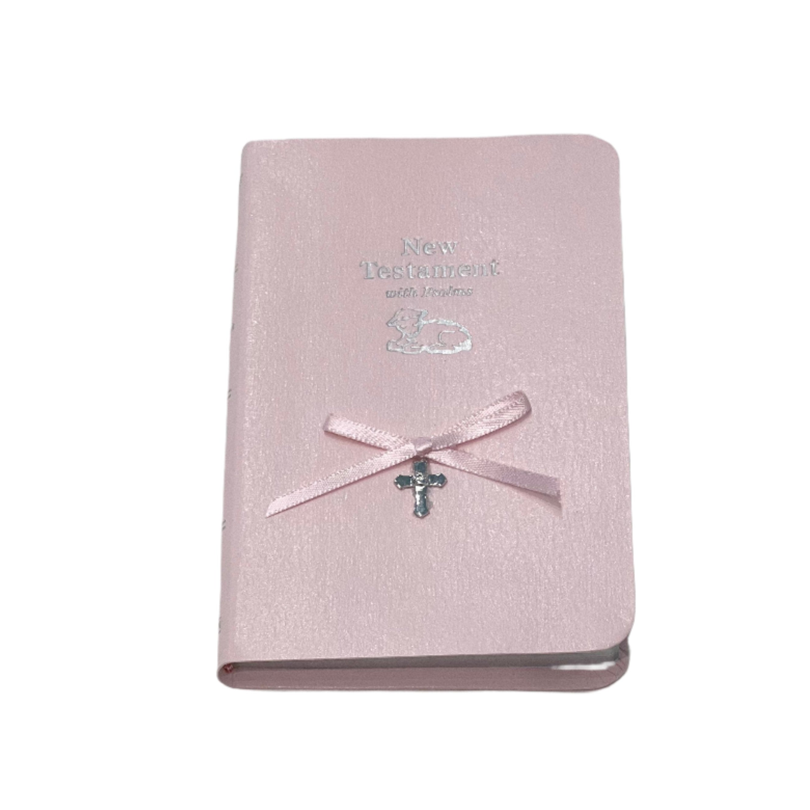 Simply Charming Colored Baby Bible with Silver Cross and Crystal