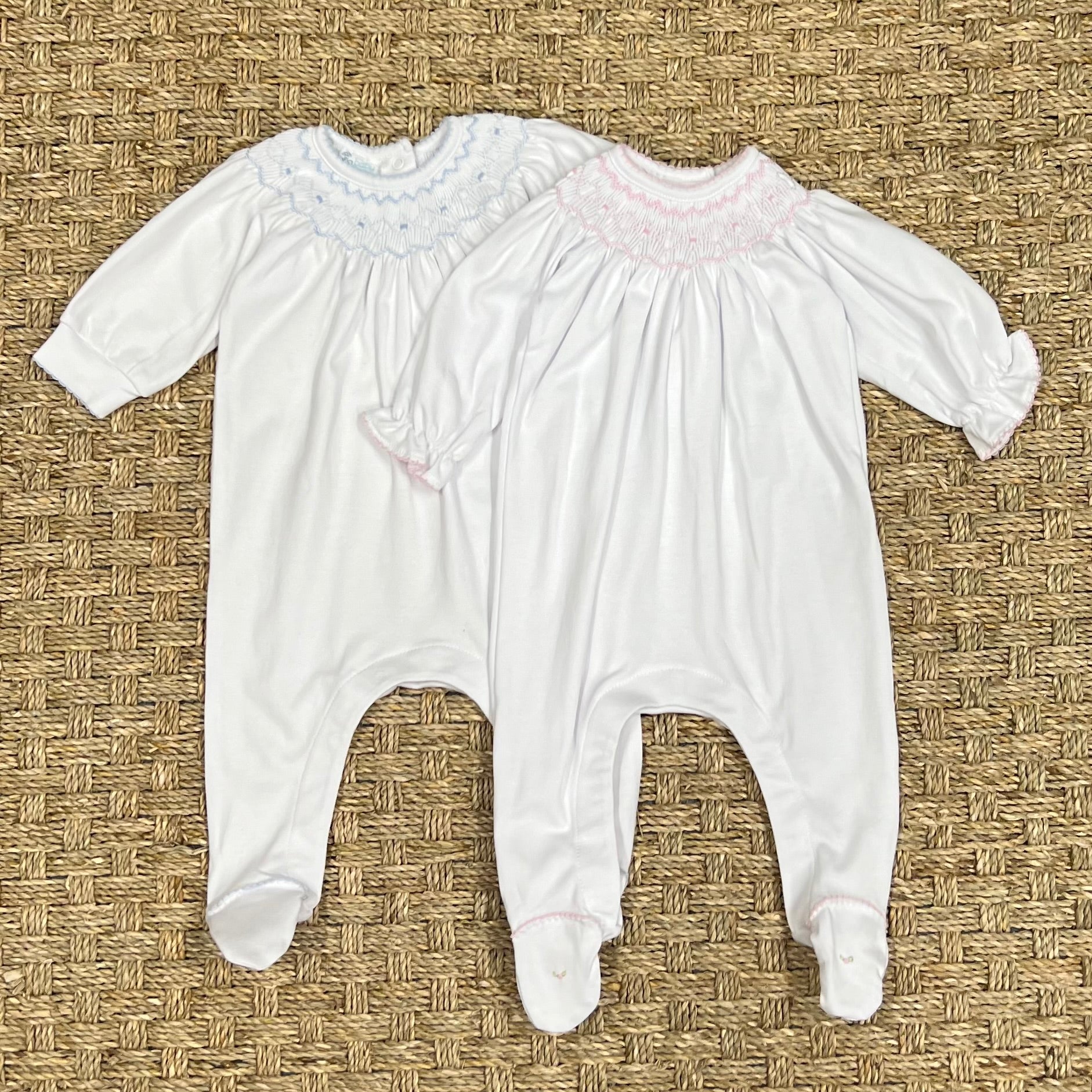 Magnolia Baby Lizzie & Landon's Bishop Footie, Blue