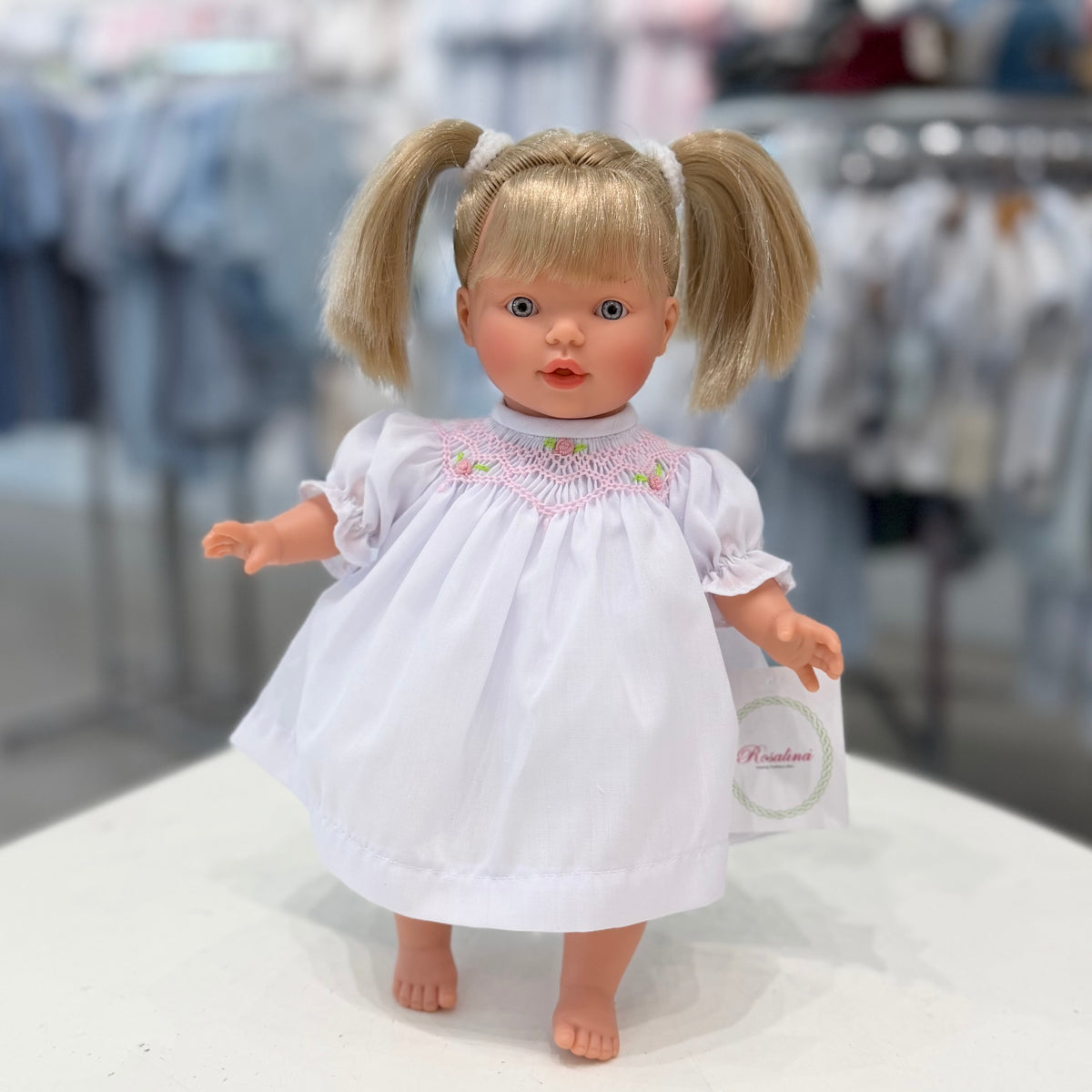 Rosalina Ivy Blonde Doll with White Roselle Bishop