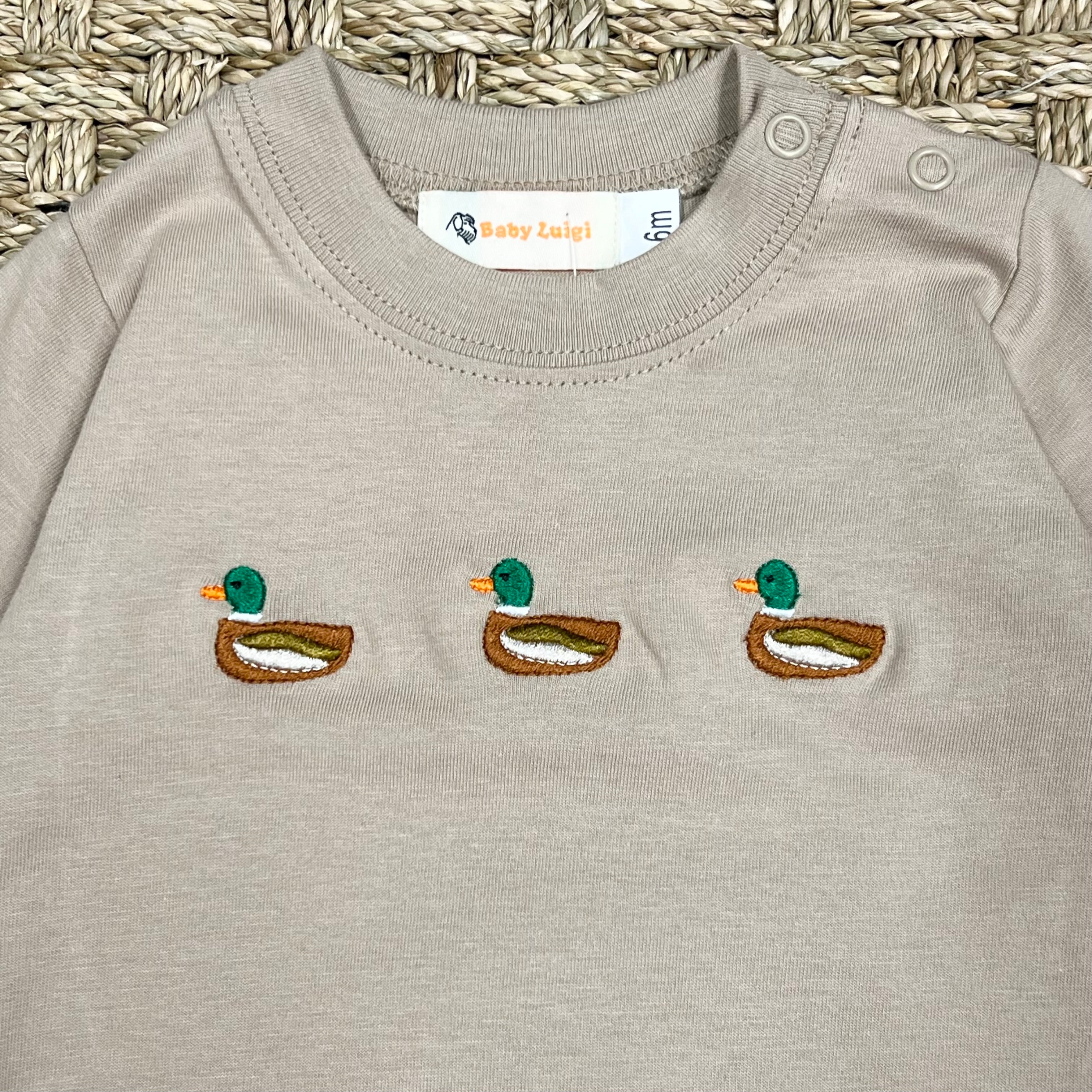 Luigi Romper, 3 Mallards on Sand