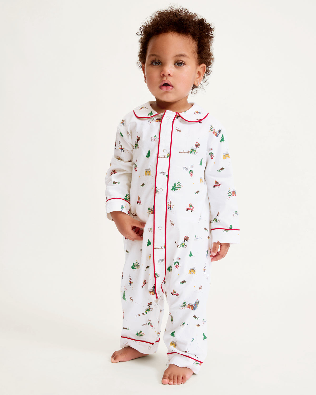 Petite Plume Cambridge Romper, Holiday Town