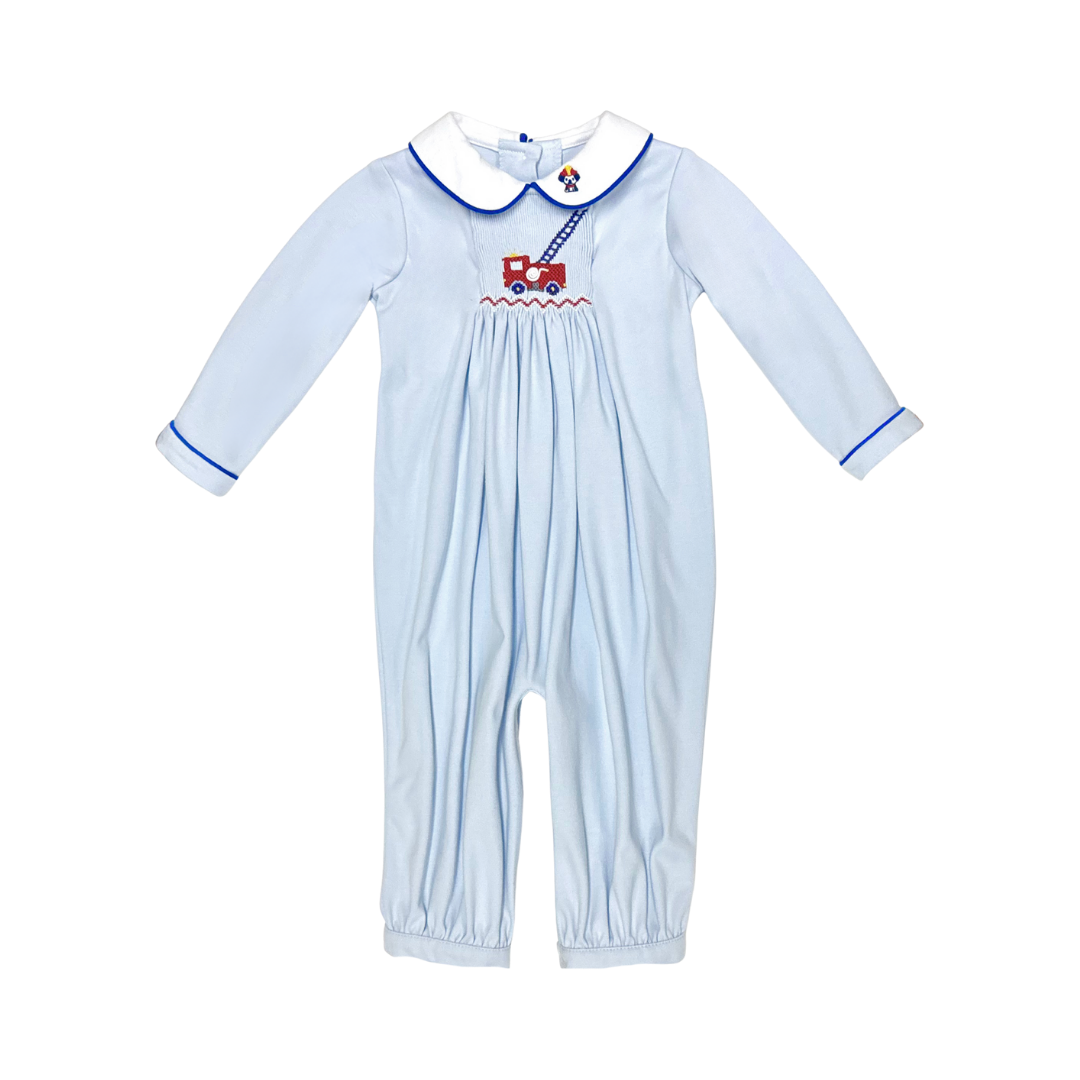 Zuccini Silas Bubble, Firetruck on Light Blue