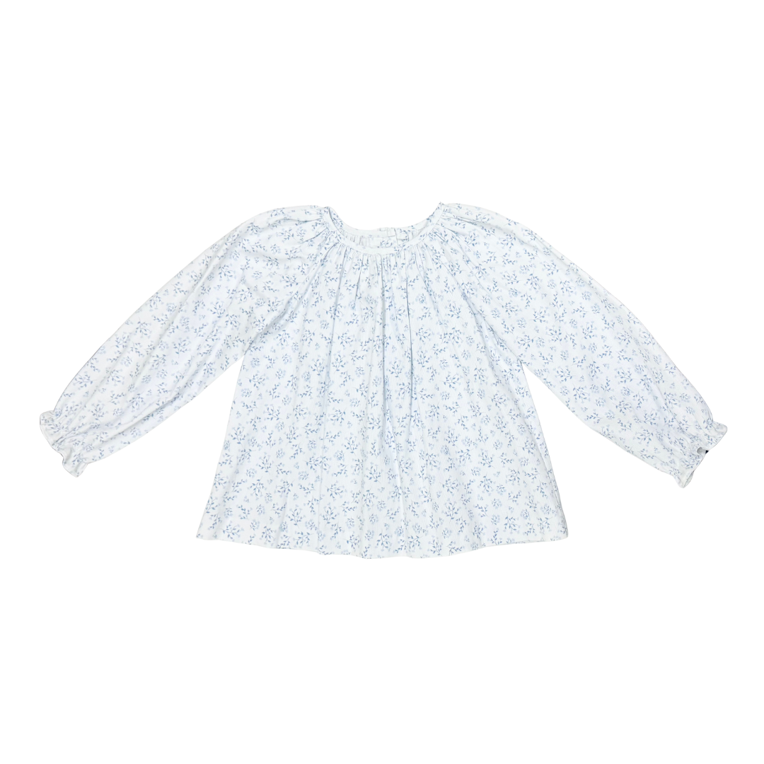 Zuccini Elaine Blouse, Blue Blossom