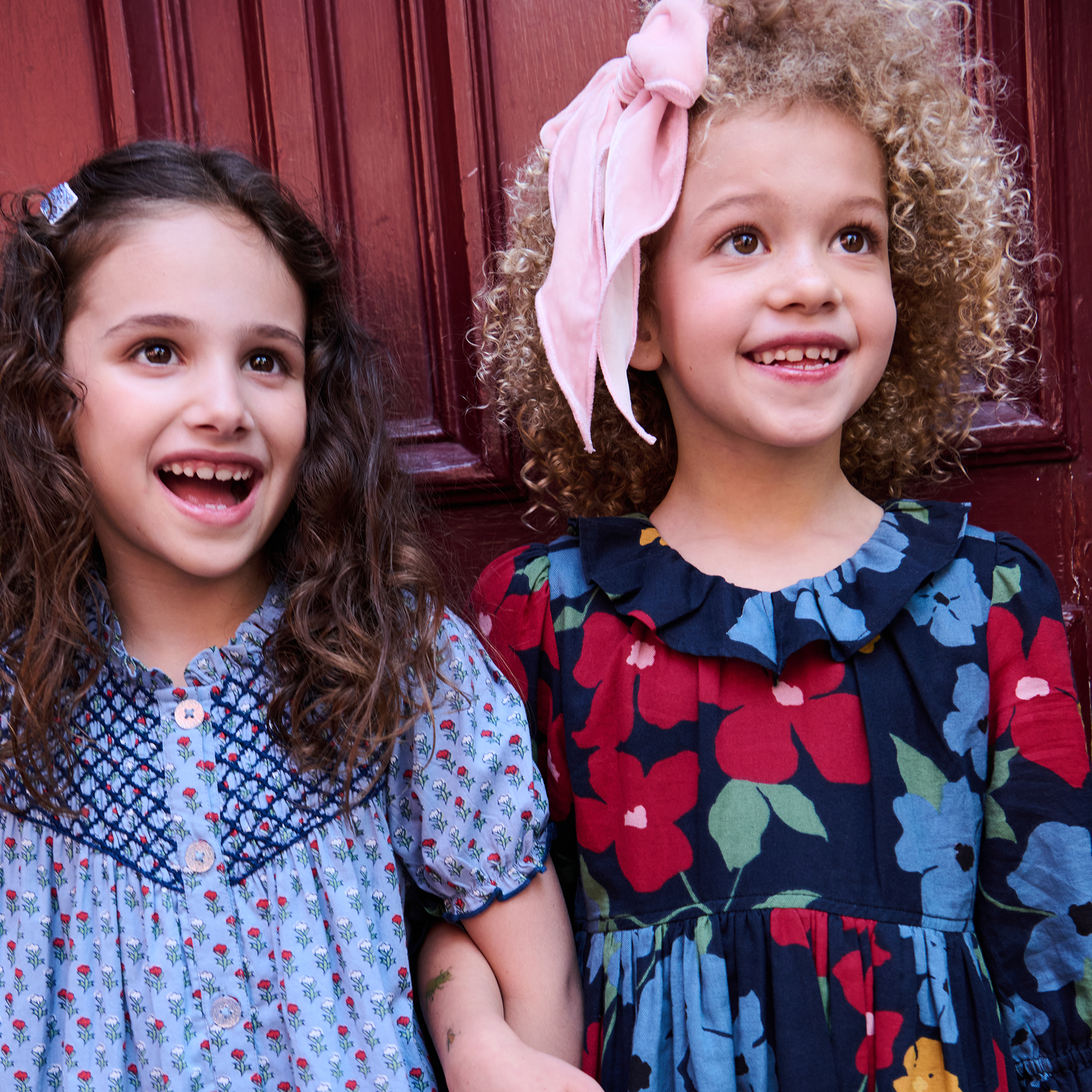 Pink Chicken Lucia Dress, Light Blue Carnation