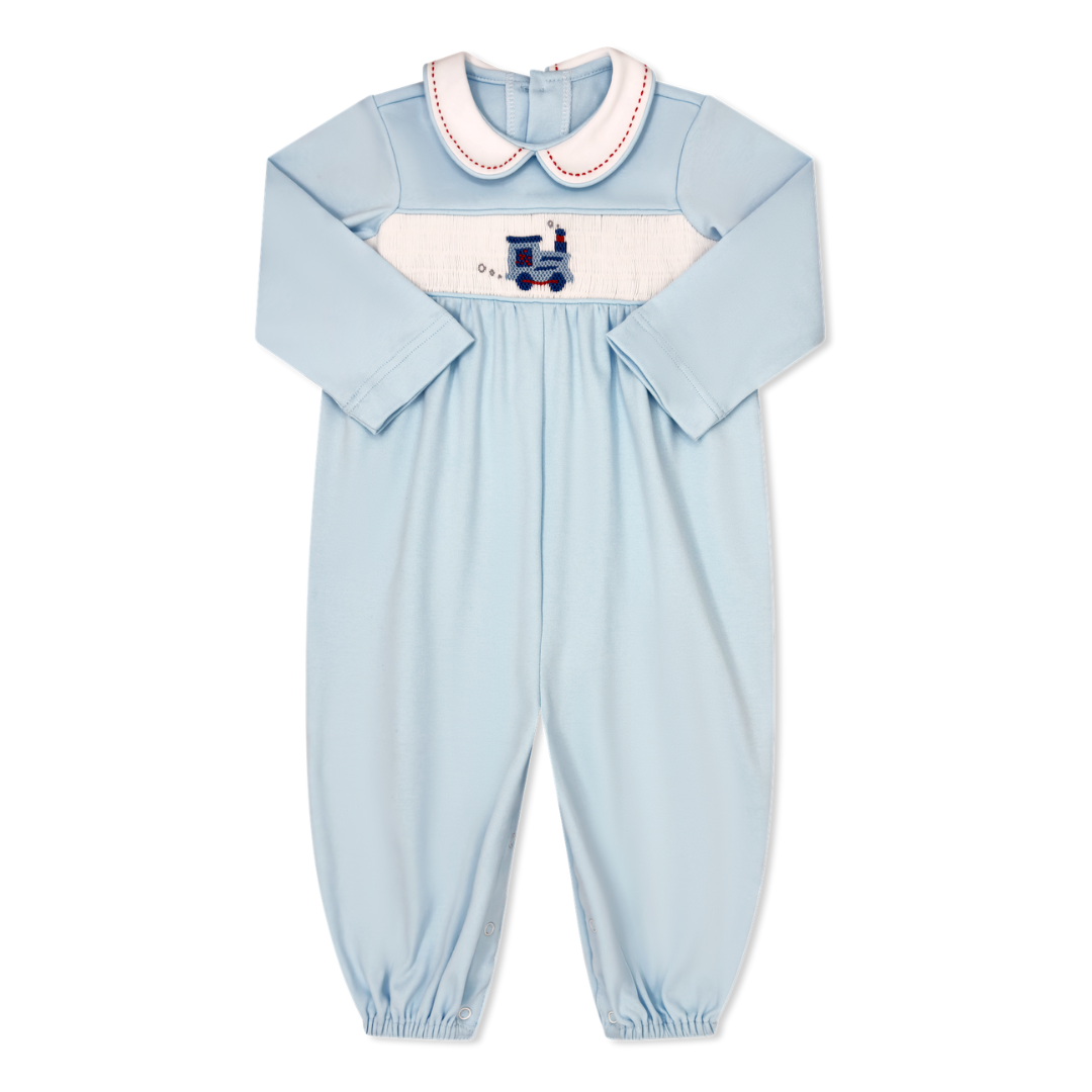 Lullaby Set Luke Longall, Willoughby Blue Knit with Train